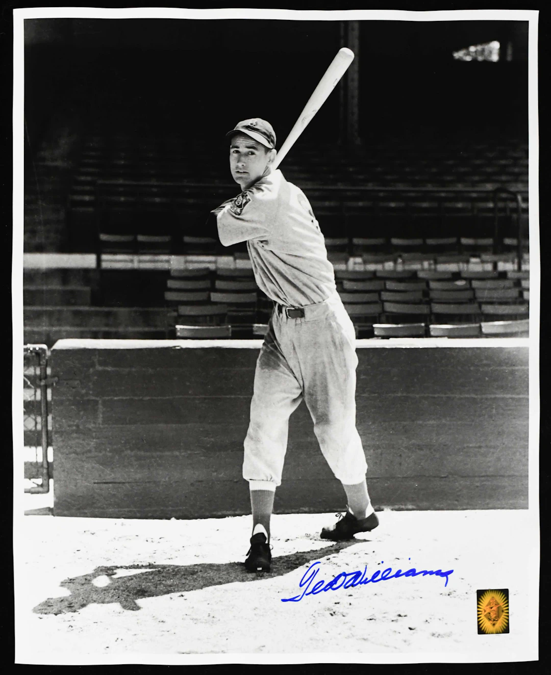 "Ted Williams signed 16""x20"" photograph - Green Diamond (EX/MT)
