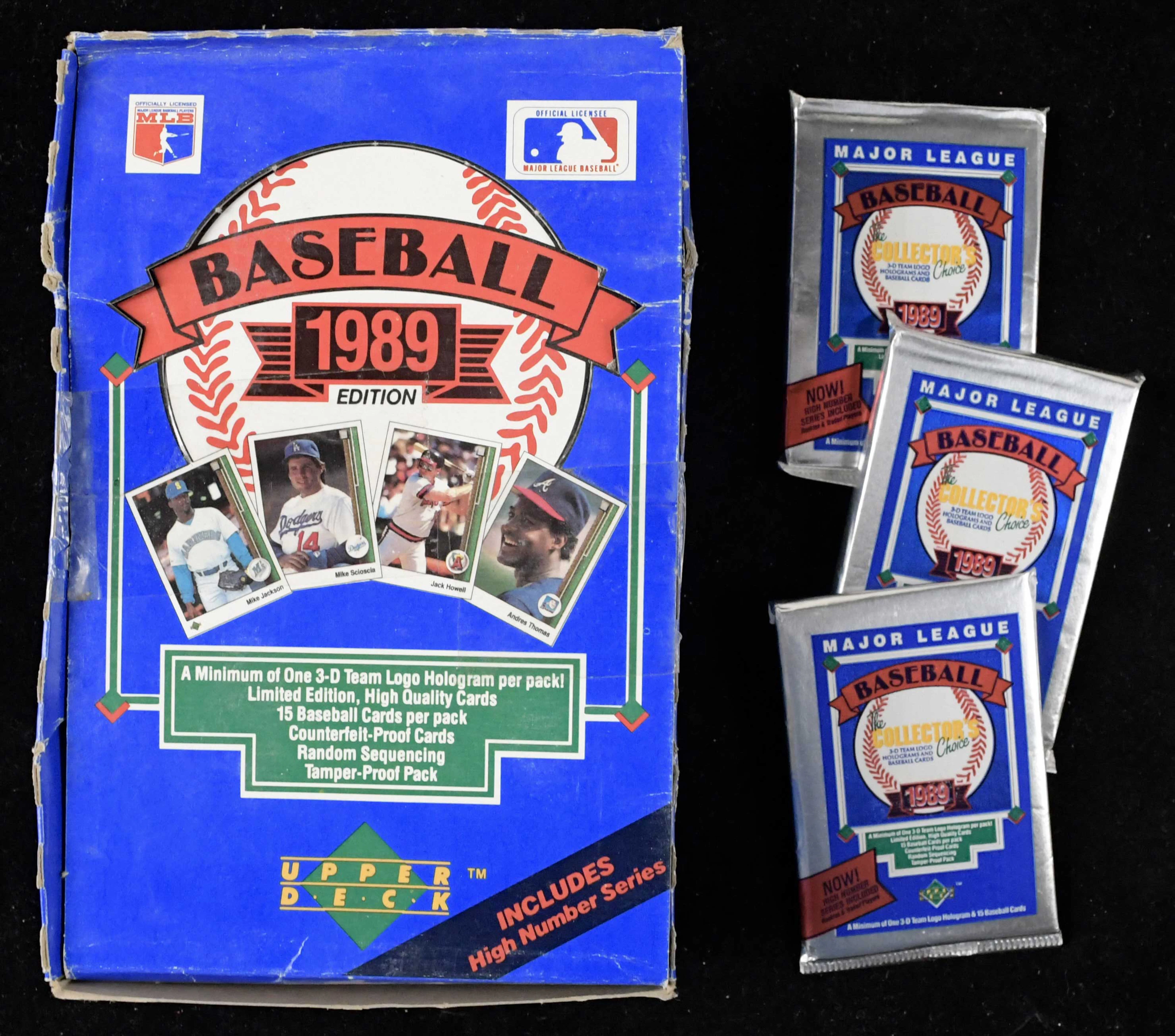 "1989 Upper Deck high series box with (36) unopened packs...