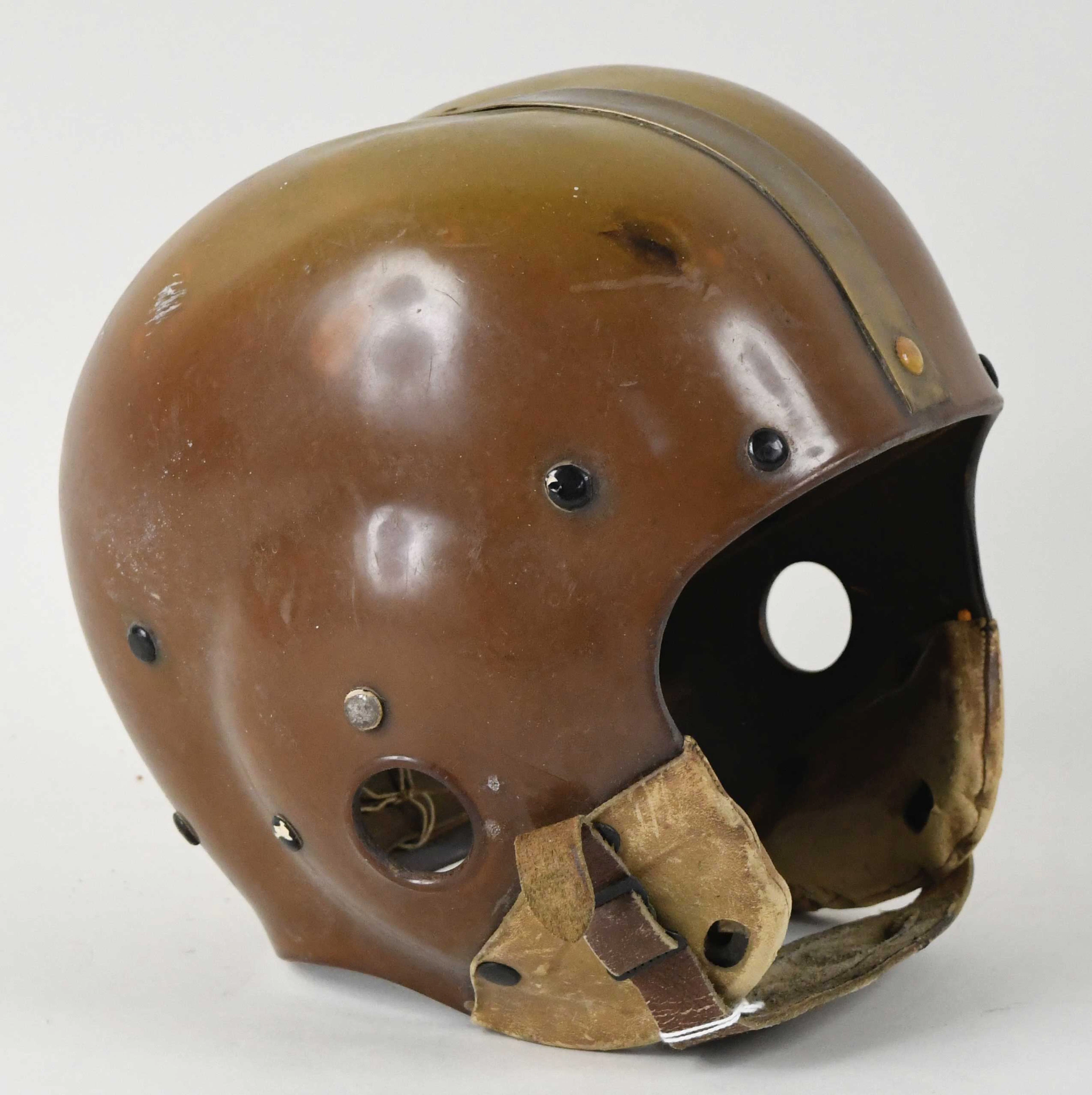 "Riddell early plastic shell football helmet