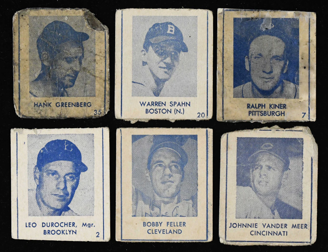 "Lot of (31) 1948 R346 Blue Tint cards with HOFers