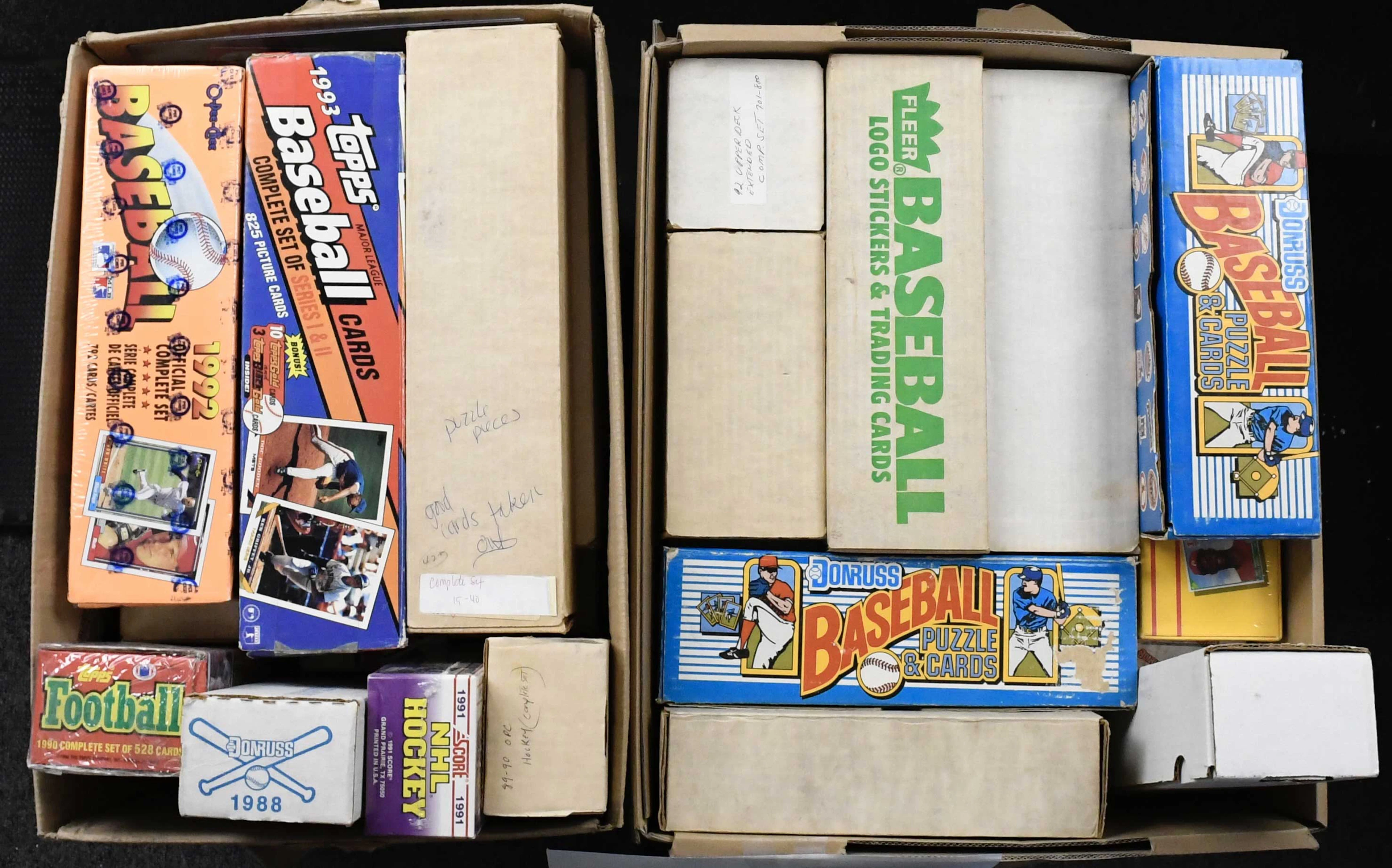 "Lot of (40+) mostly 1980s-1990s complete baseball