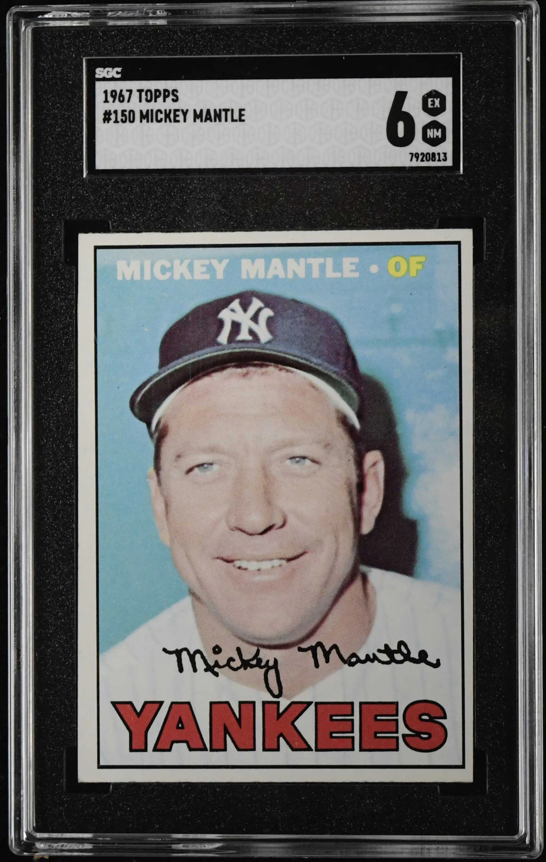 "1967 Topps #150 Mickey Mantle (SGC 6 EX/MT)