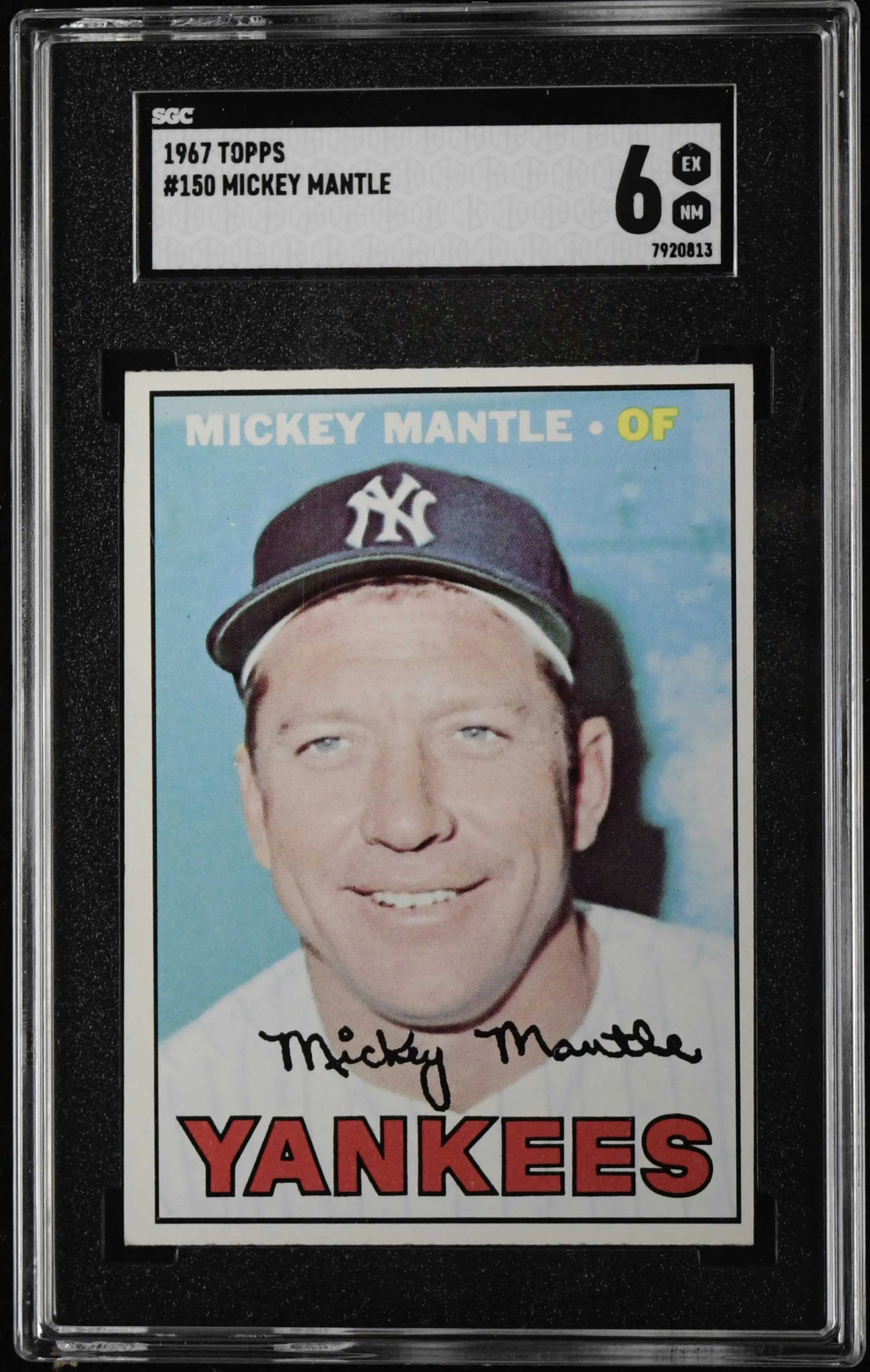 "1967 Topps #150 Mickey Mantle (SGC 6 EX/MT)