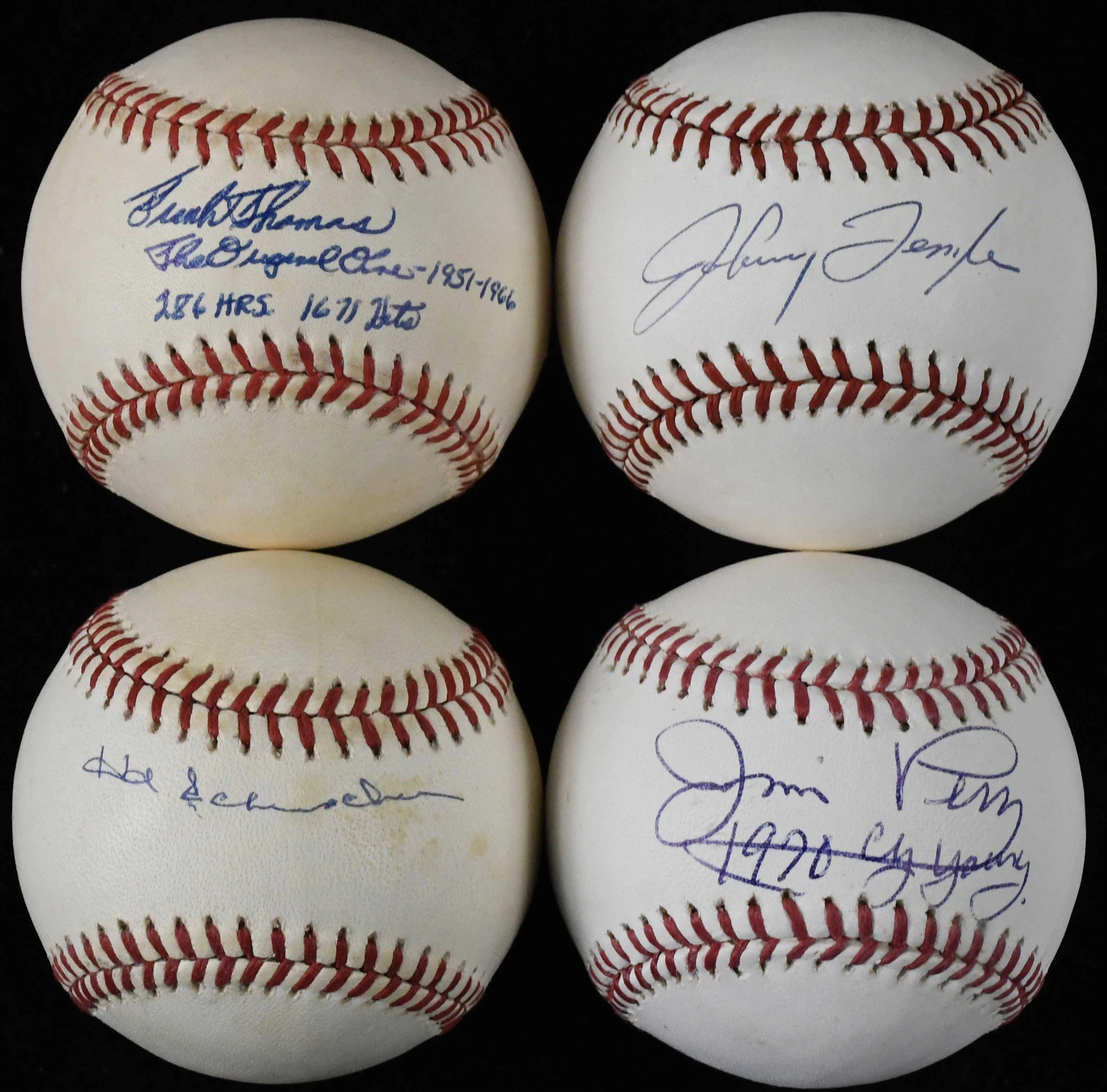 "Lot of (11) signed baseballs (GD-NM/MT)