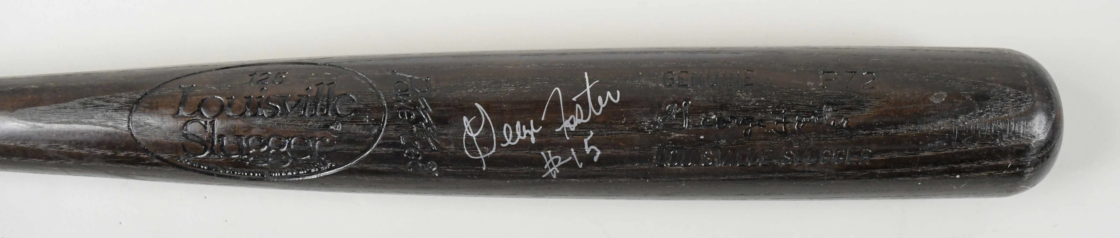 "George Foster signed professional model baseball bat