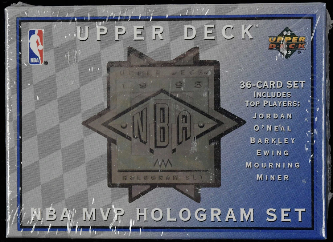 "1993 Upper Deck factory-sealed NBA MVP Hologram set with Michael Jordan (NM/MT)