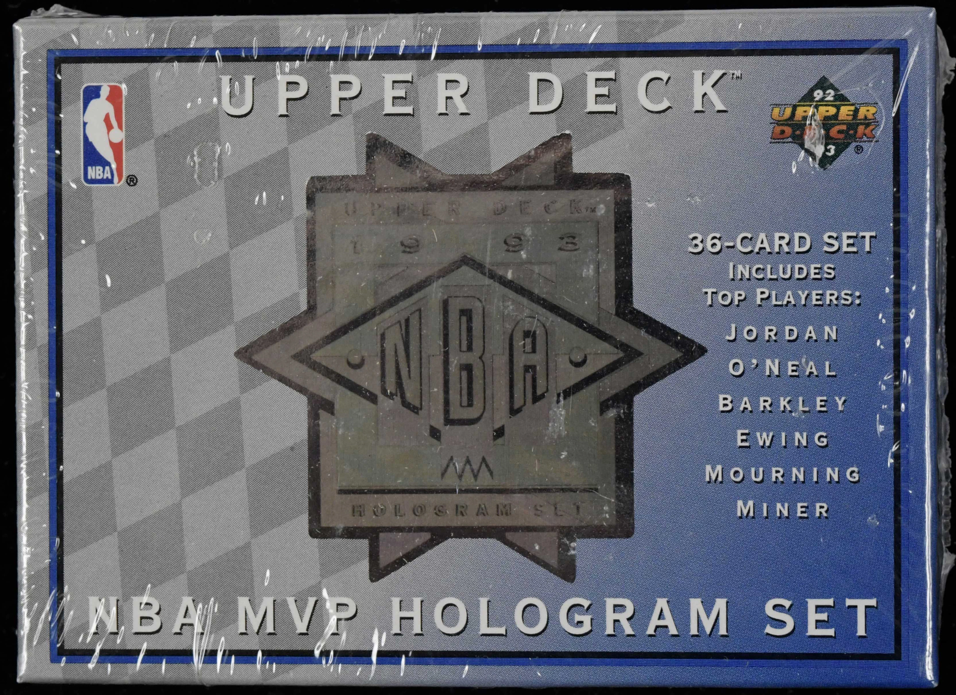 "1993 Upper Deck factory-sealed NBA MVP Hologram set with Michael Jordan (NM/MT)