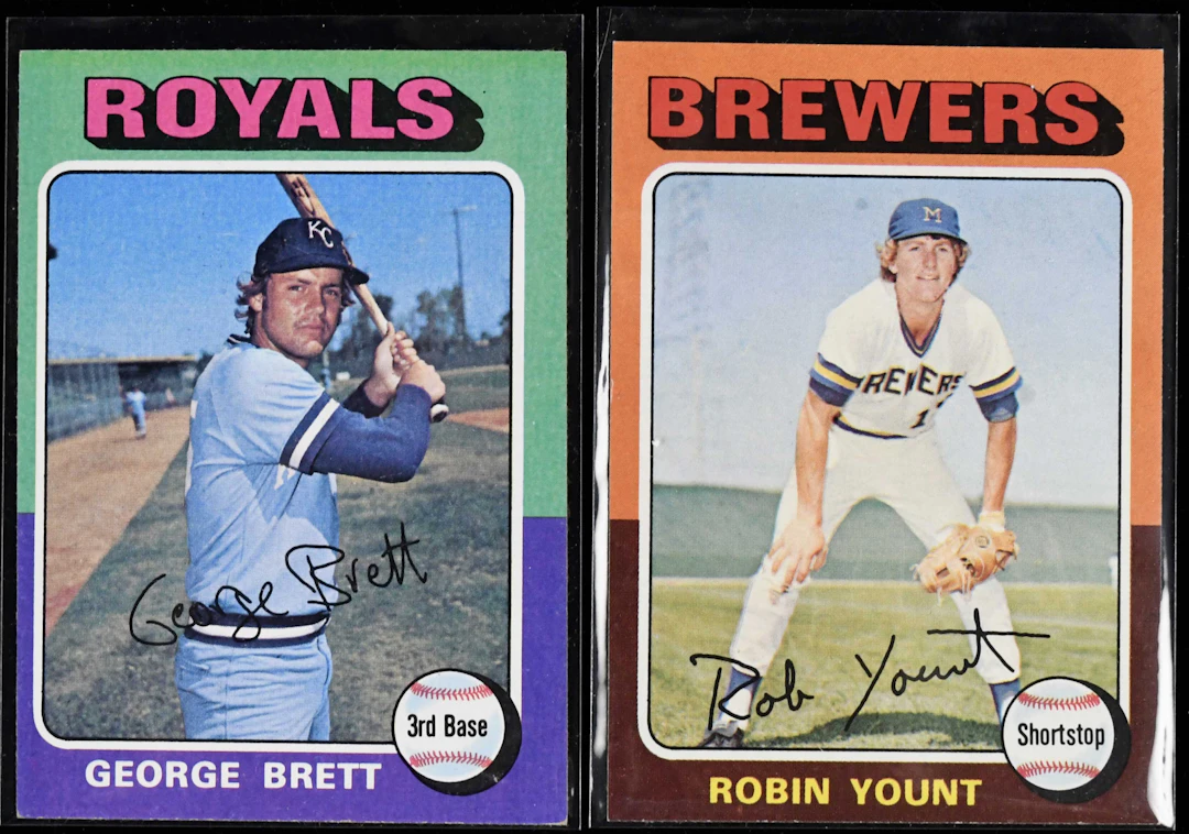 "Pair of (2) key 1975 Topps RCs