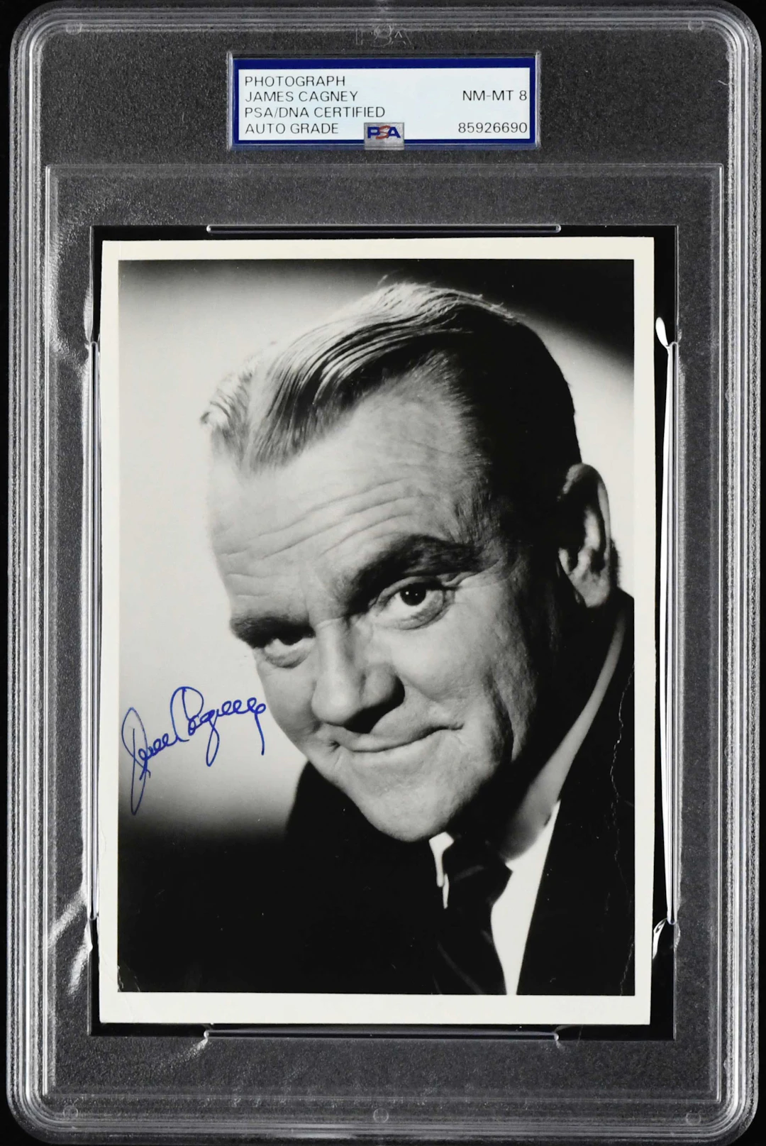 "James Cagney signed photograph (PSA/DNA NM-MT 8) Black...