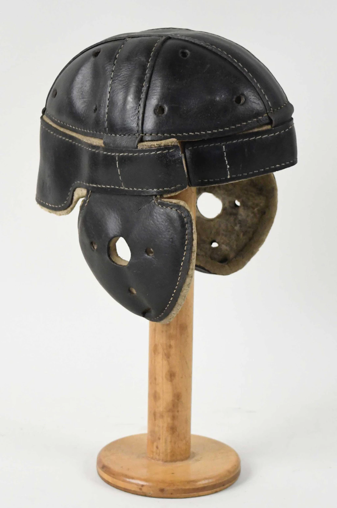 "Lowe & Campbell vintage leather football helmet