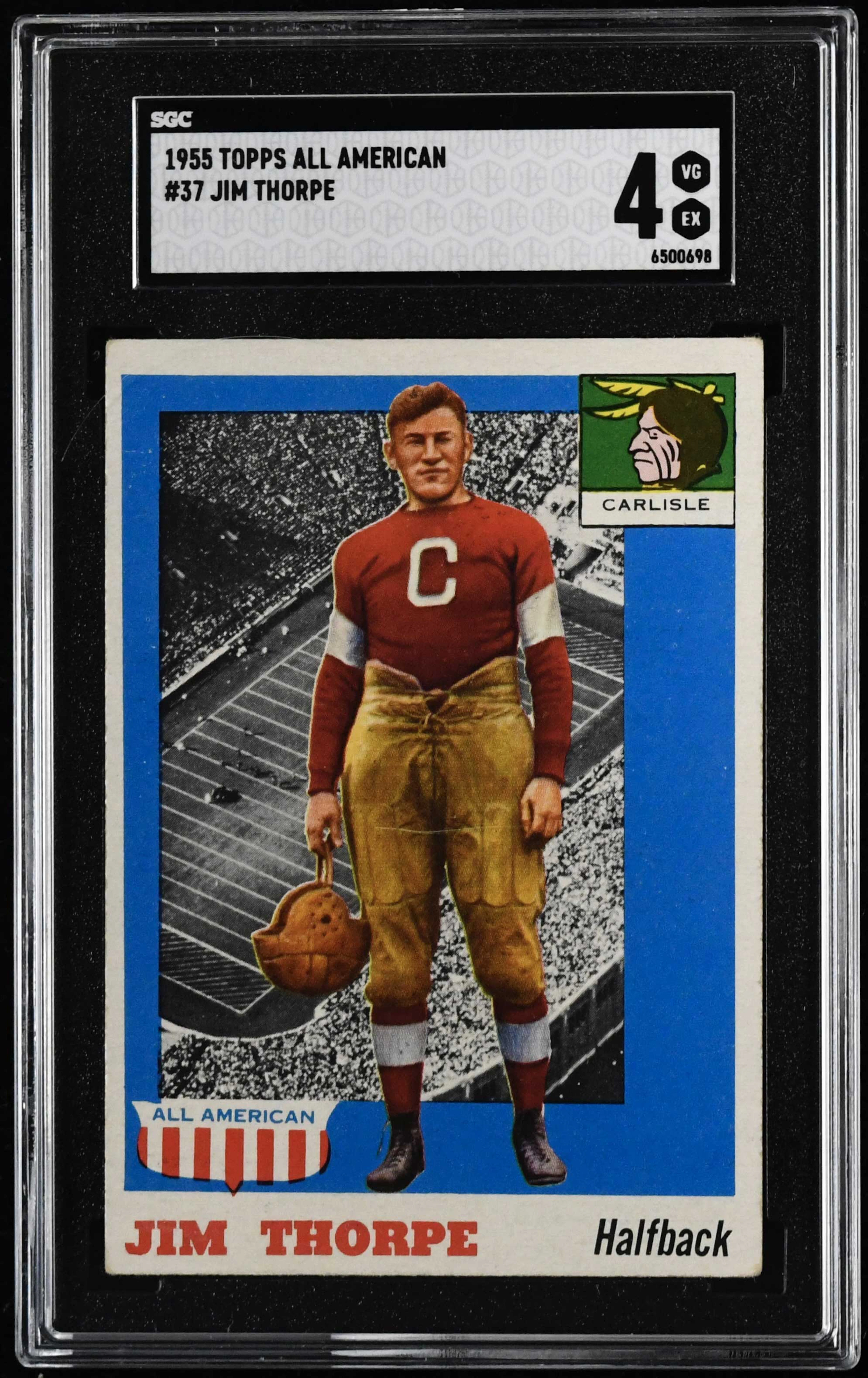 1955 Topps All American #37 Jim Thorpe (SGC 4 VG/EX)