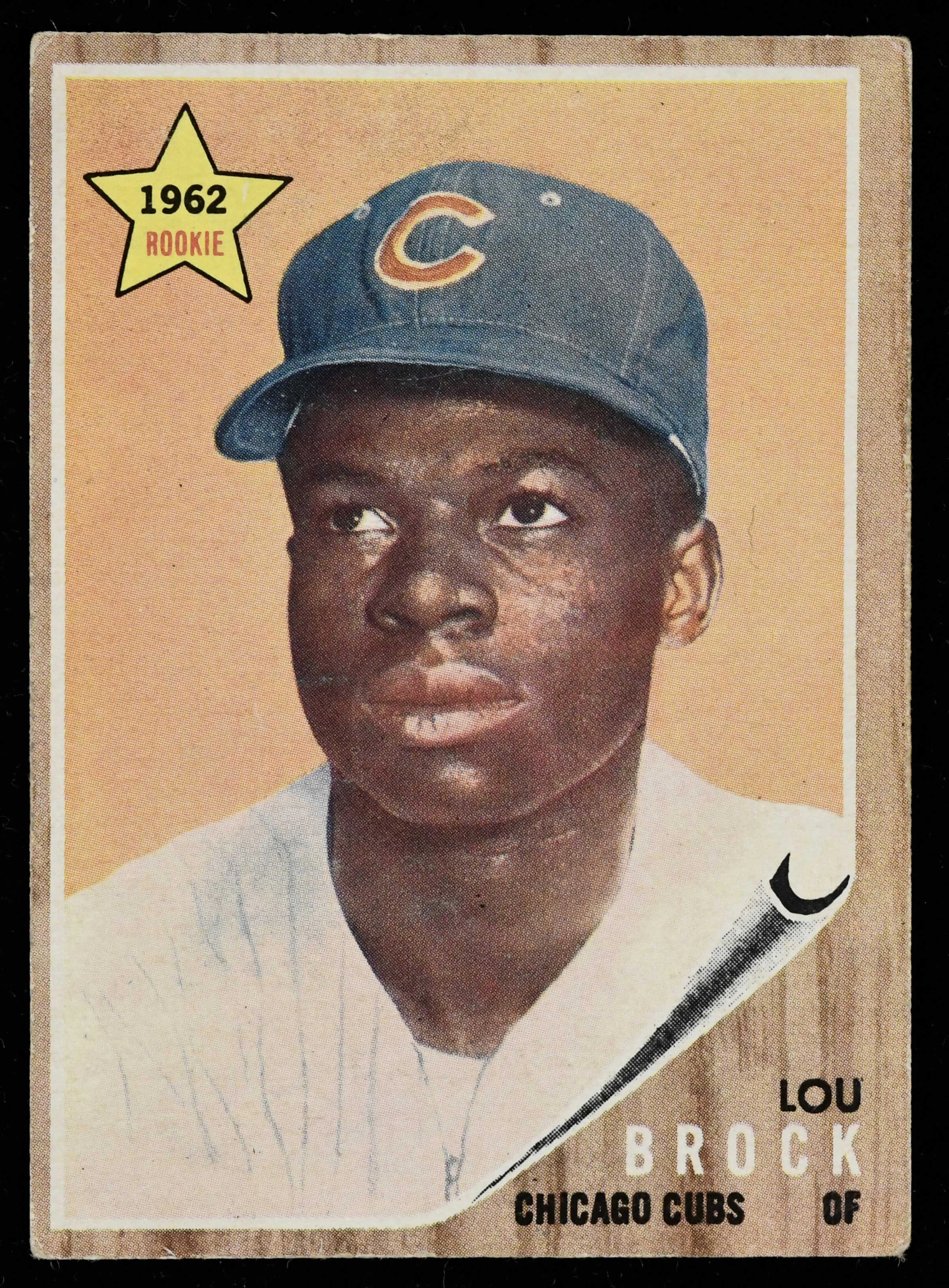 "1962 Topps #387 Lou Brock rookie card (VG)