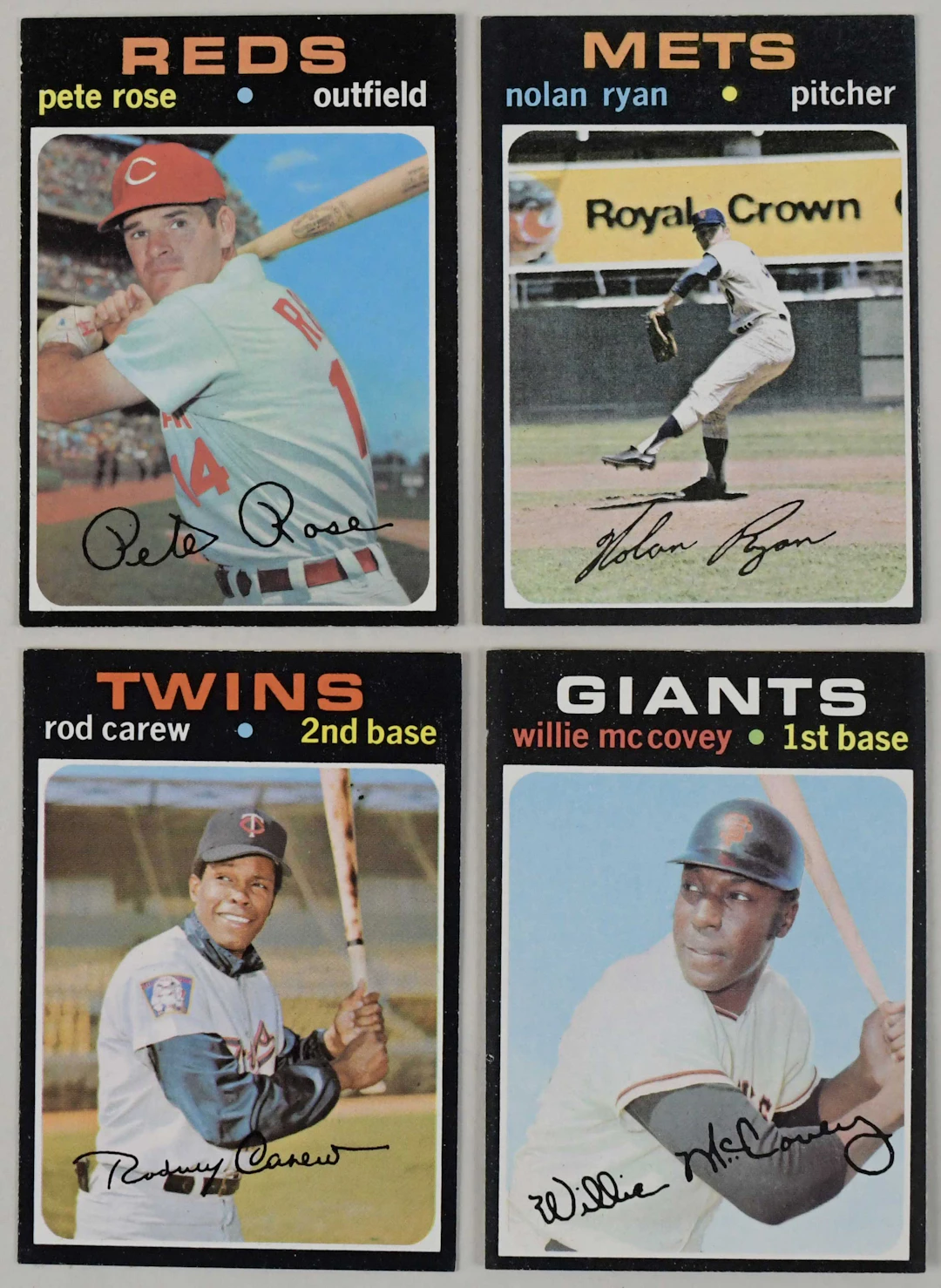 "Lot of (4) sharp 1971 Topps stars