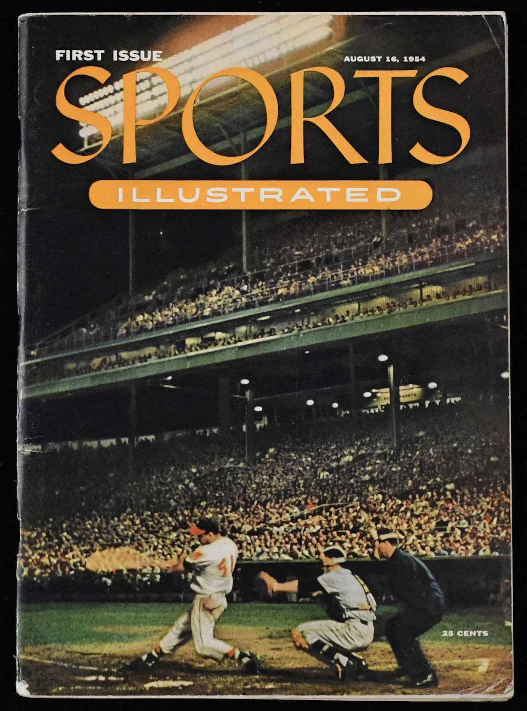 "1954 Sports Illustrated first issue with Topps sheets (VG)