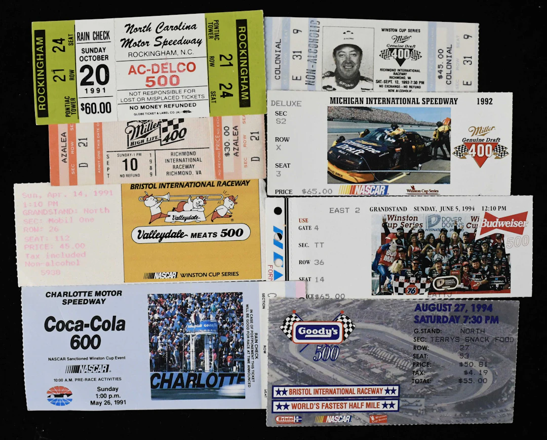 "Lot of (38) Rusty Wallace & Davey Allison NASCAR win...