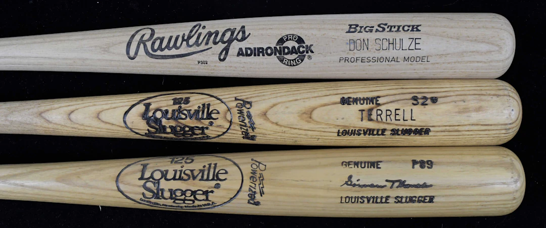 "Lot of (5) professional model baseball bats