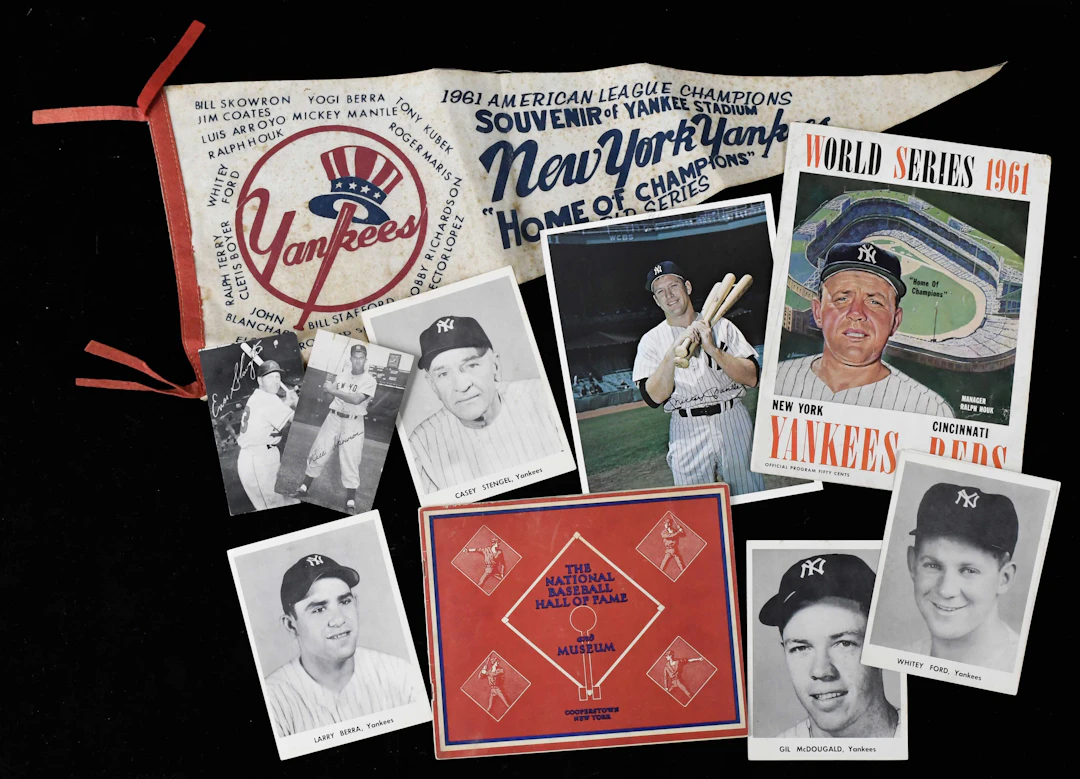 "Lot of vintage mostly New York Yankees memorabilia (GD-NM)