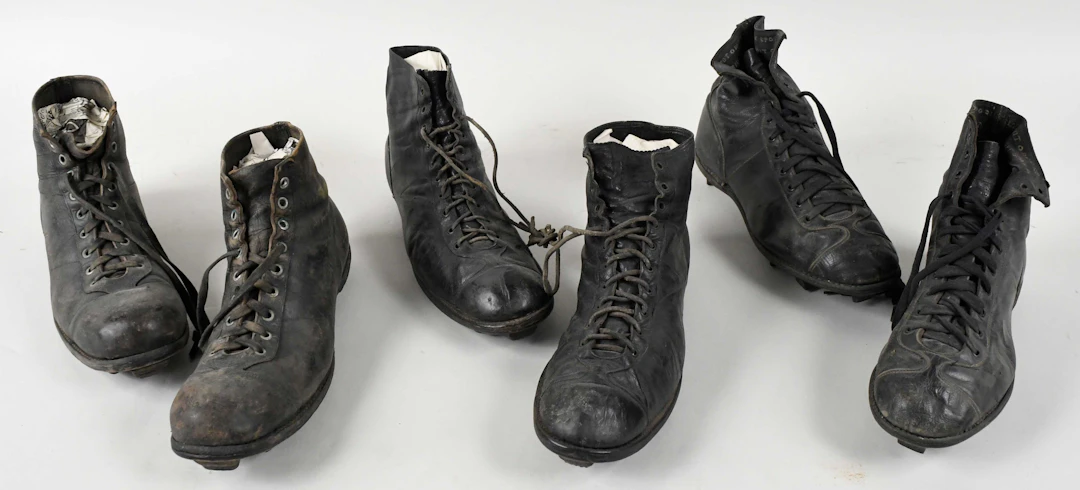 "Lot of (3) vintage pairs of football cleats