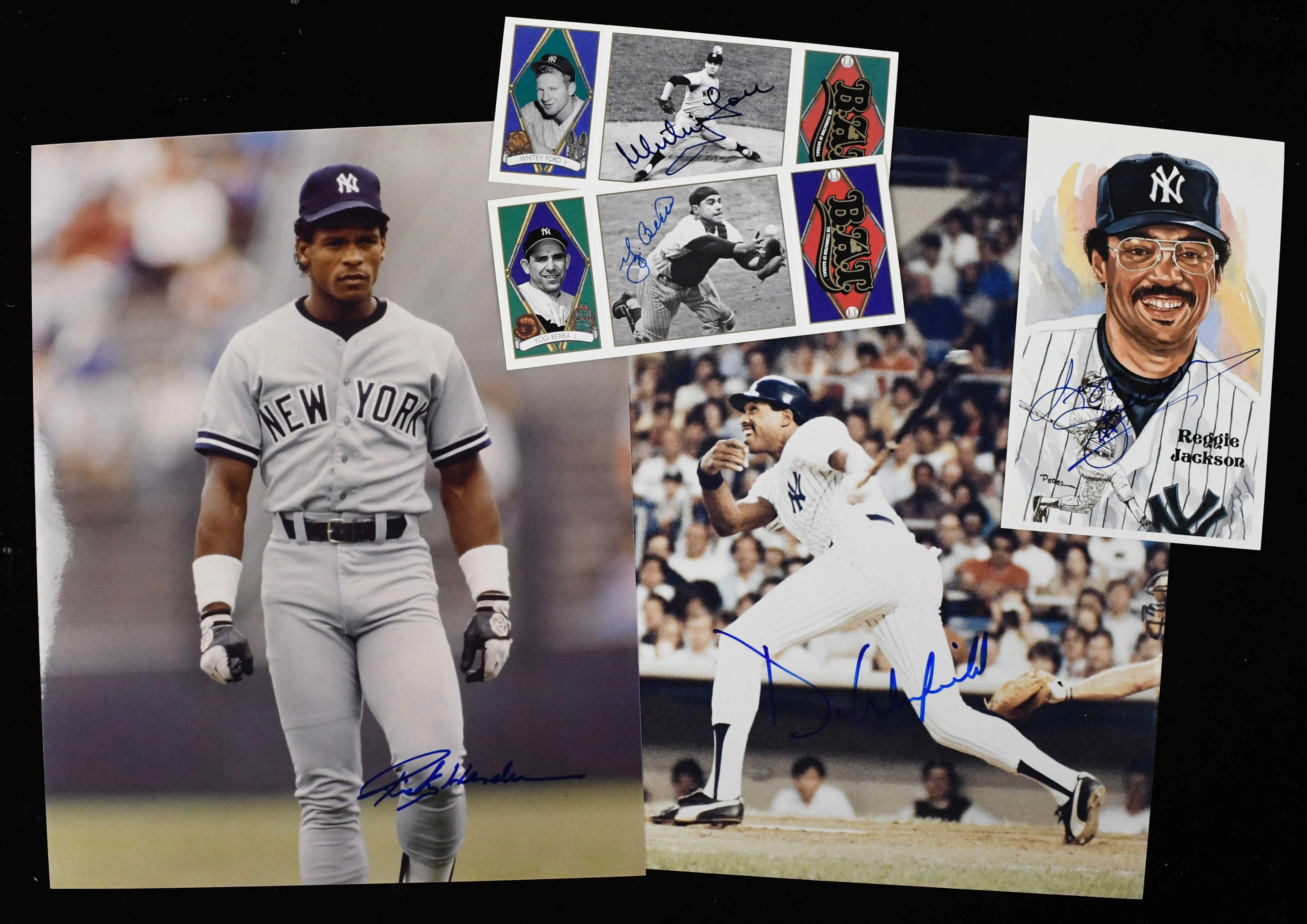 "Lot of (10) New York Yankees HOFer and star autographed...