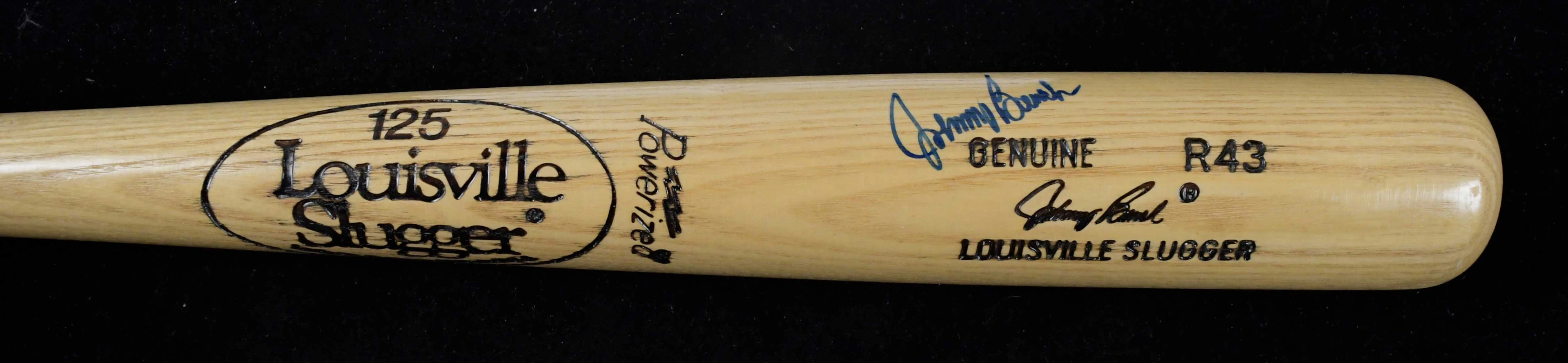 "Johnny Bench signed pro stock baseball bat