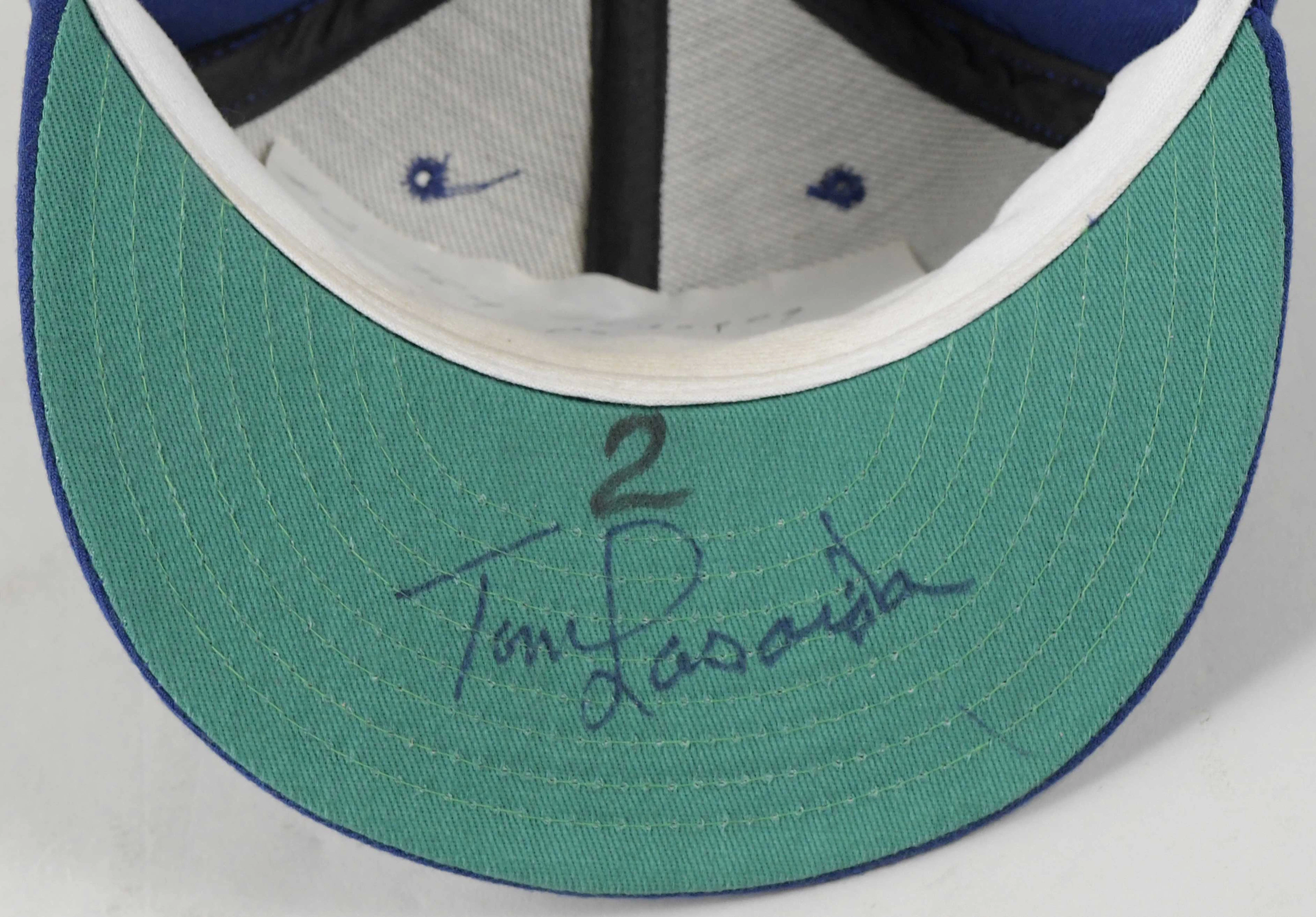 "Tom Lasorda signed Los Angeles Dodgers professional model hat
