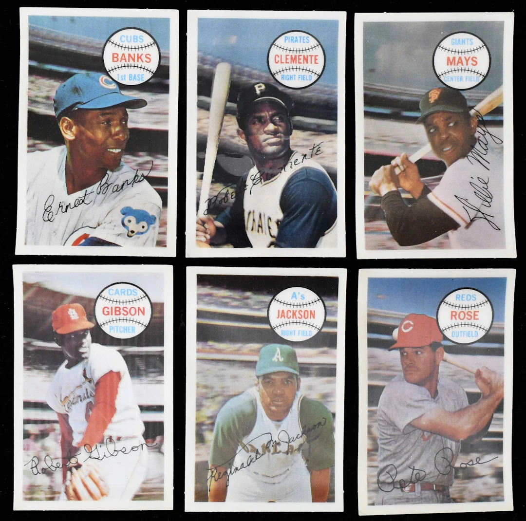 "1970 Kellogg's complete set (75) with HOFers