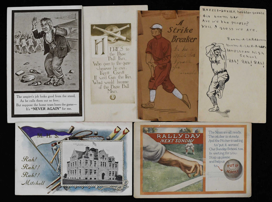 Lot of (26) c.1900s-1950s baseball themed...