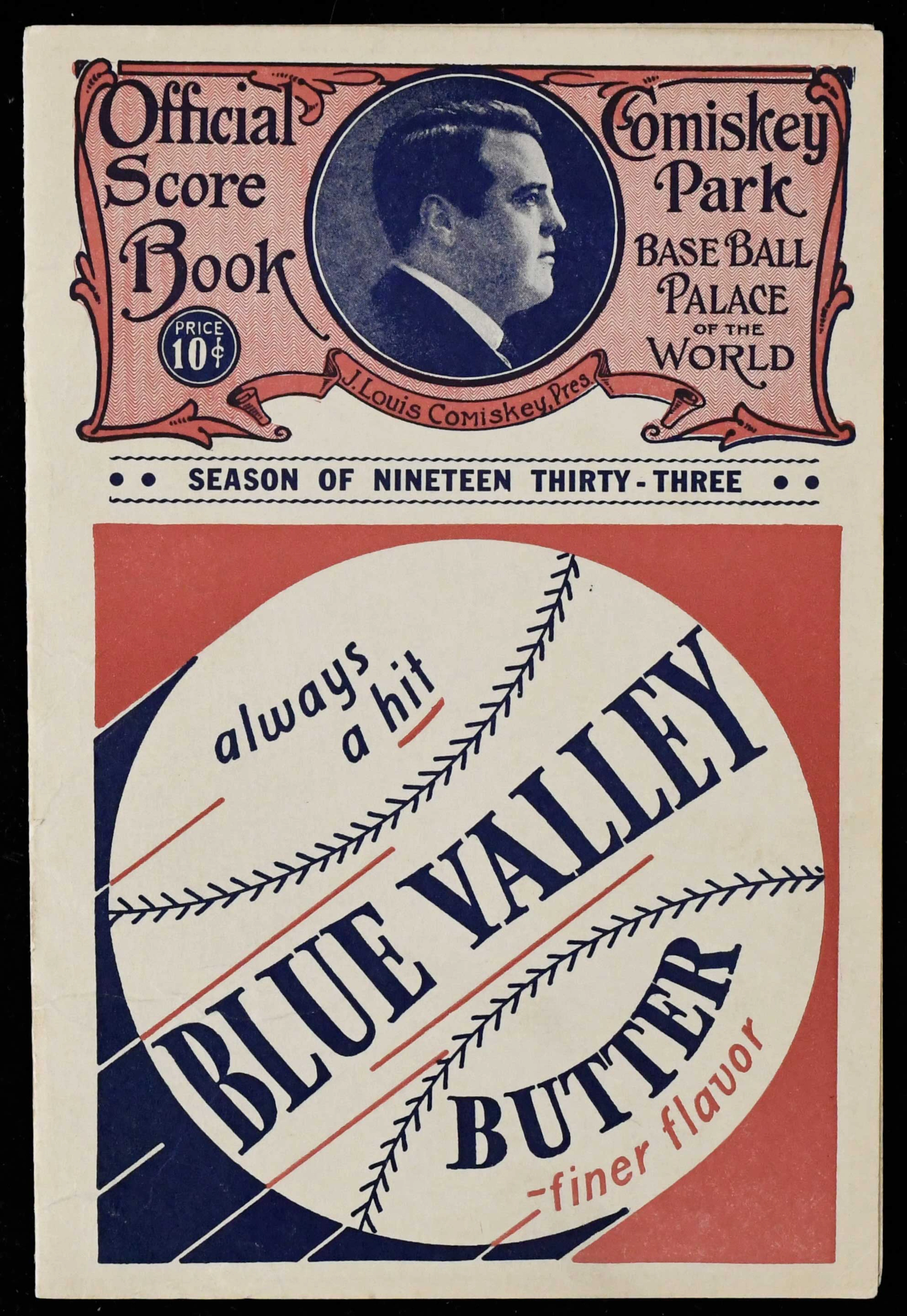 "1933 MLB All-Star Game scorecard - 1st All-Star Game (EX)