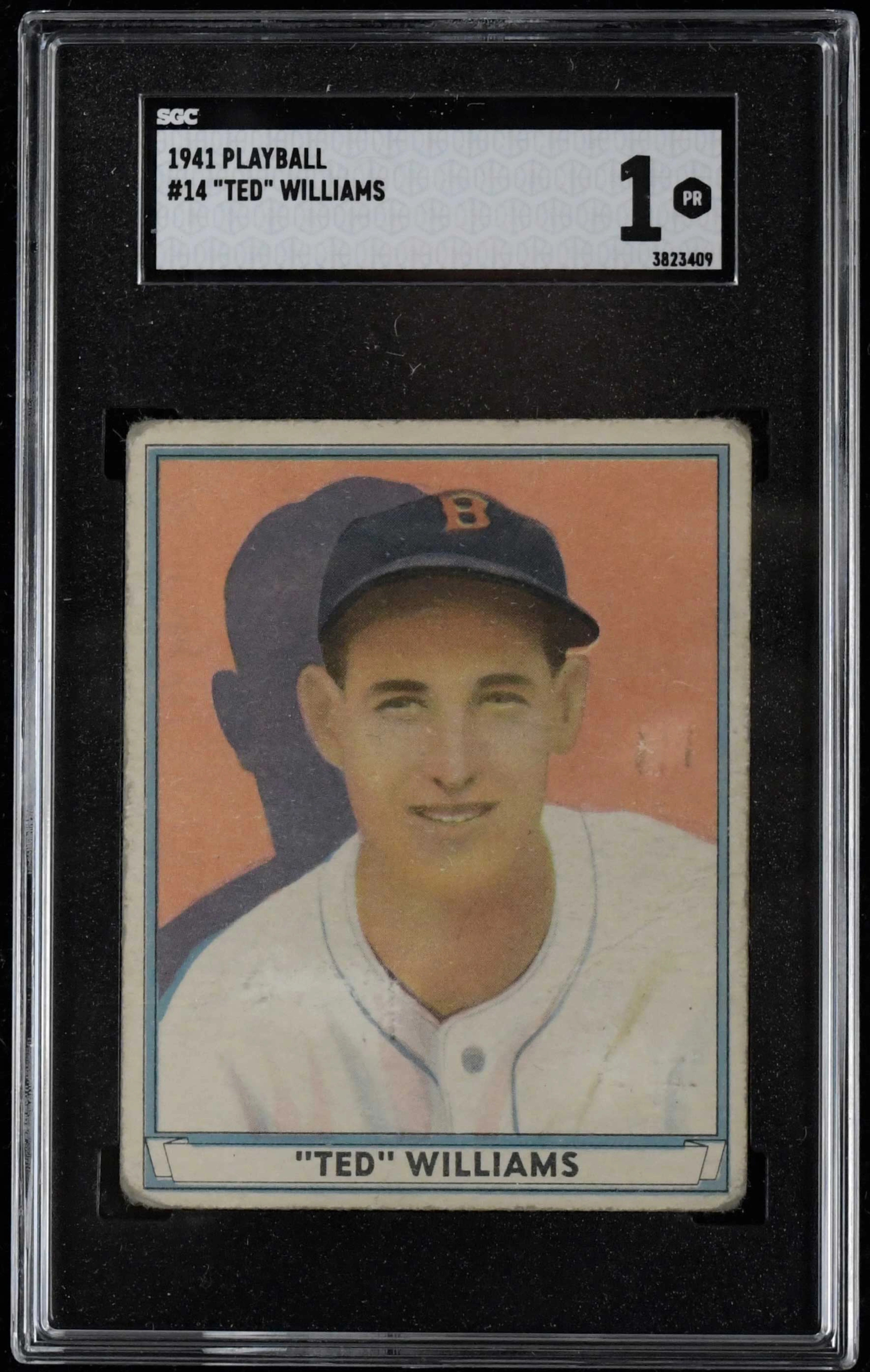 "1941 Play Ball #14 Ted Williams (SGC 1 PR)