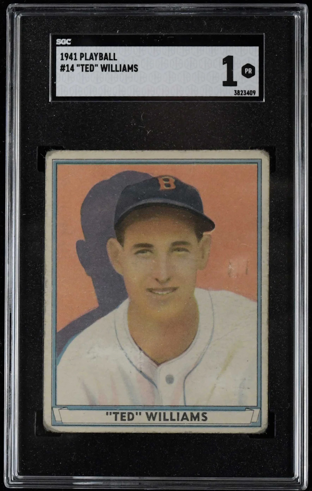 "1941 Play Ball #14 Ted Williams (SGC 1 PR)