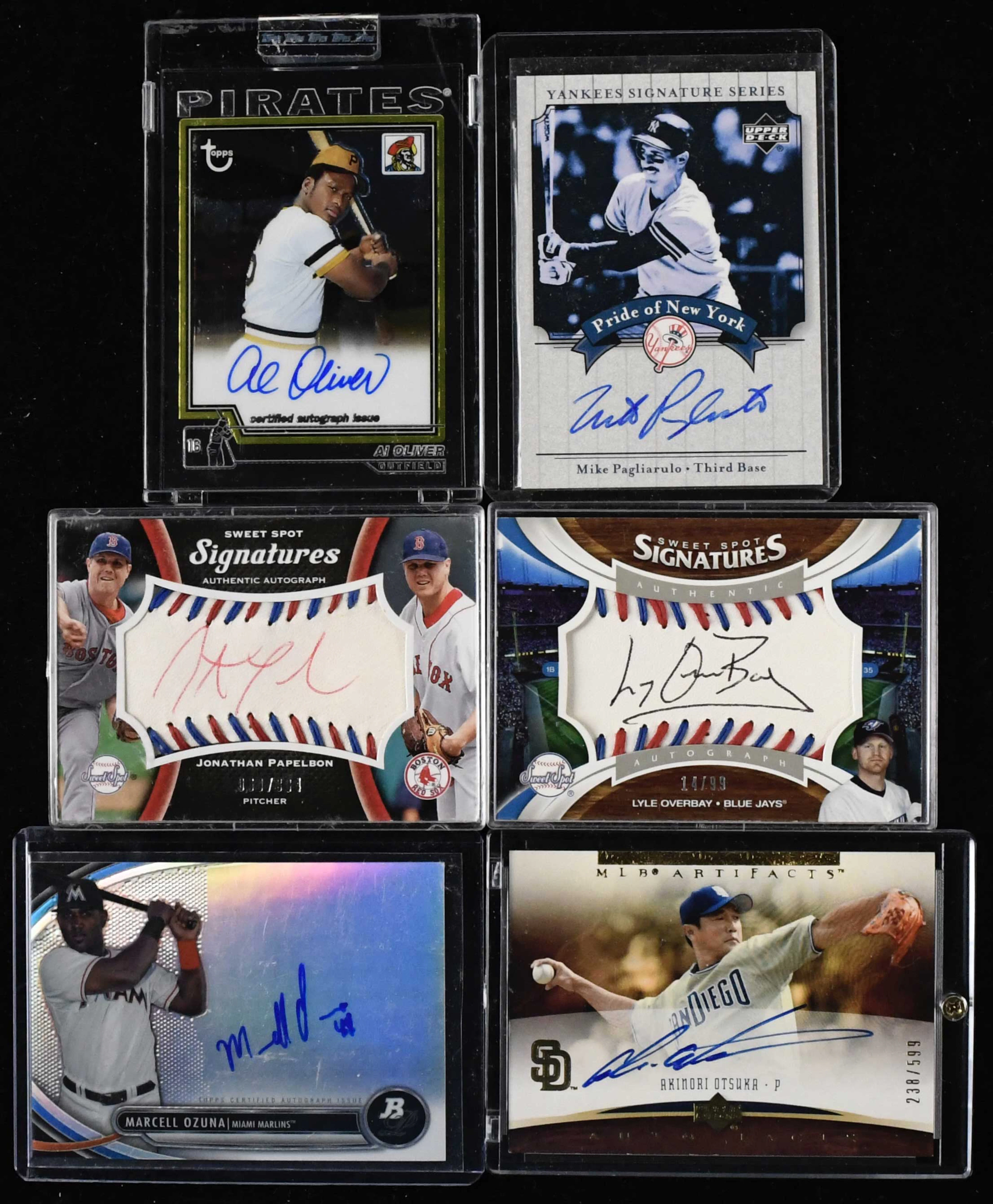 "Lot of (66) signed baseball insert and rookie cards (NM-NM/MT overall)