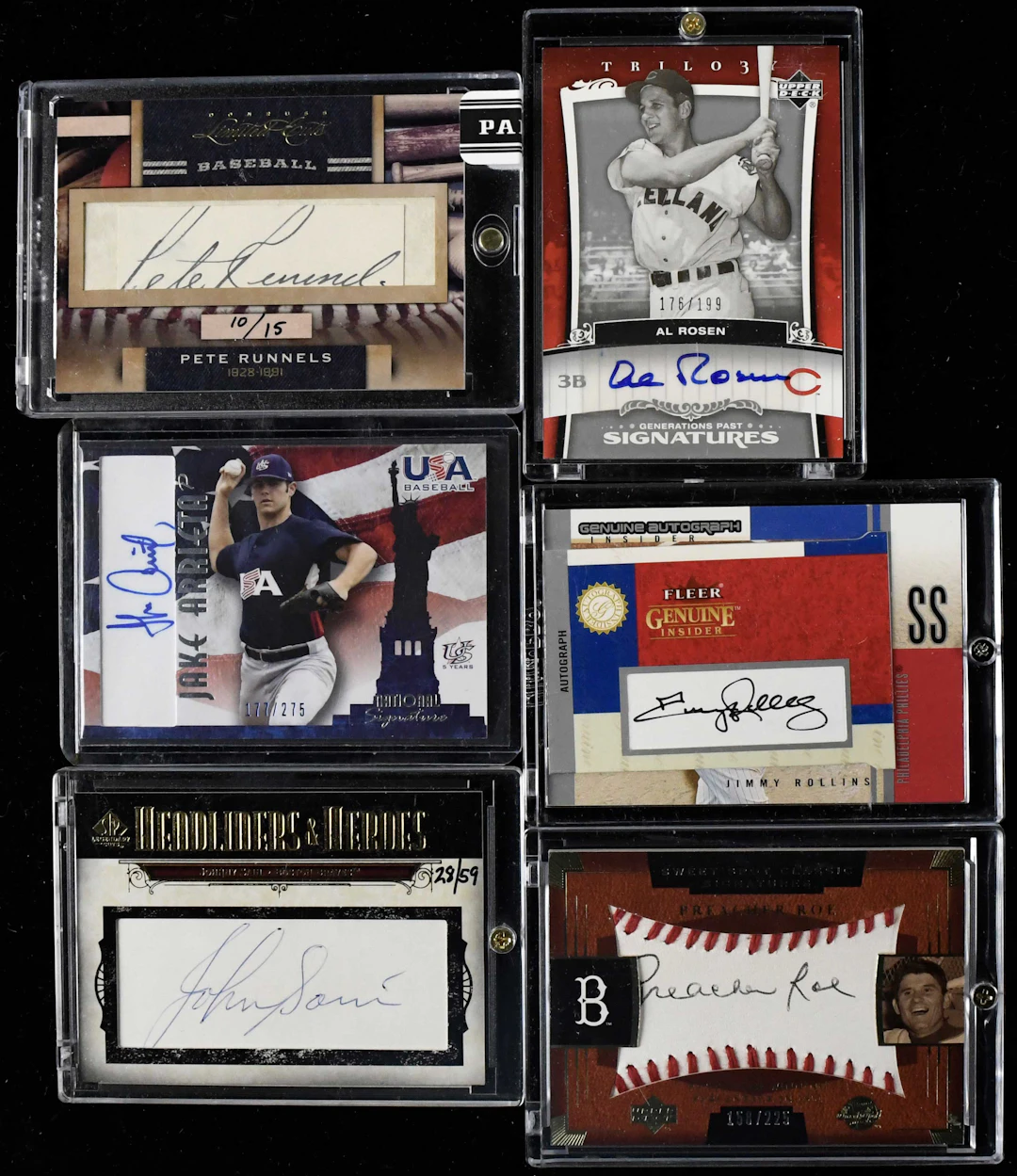 "Lot of (38) signed baseball insert and rookie cards (NM-NM/MT overall)