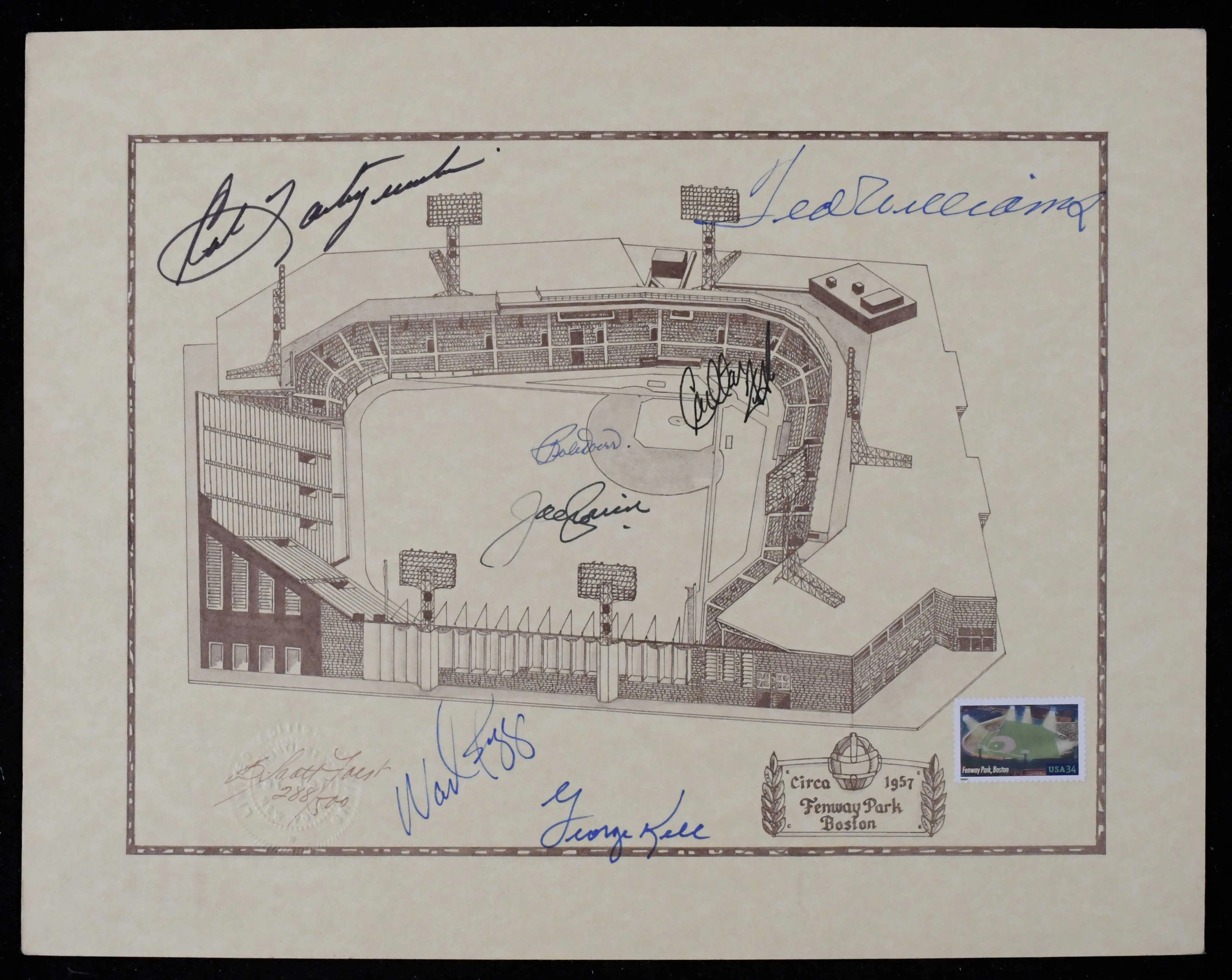"Boston Red Sox HOFers multi-signed limited edition...