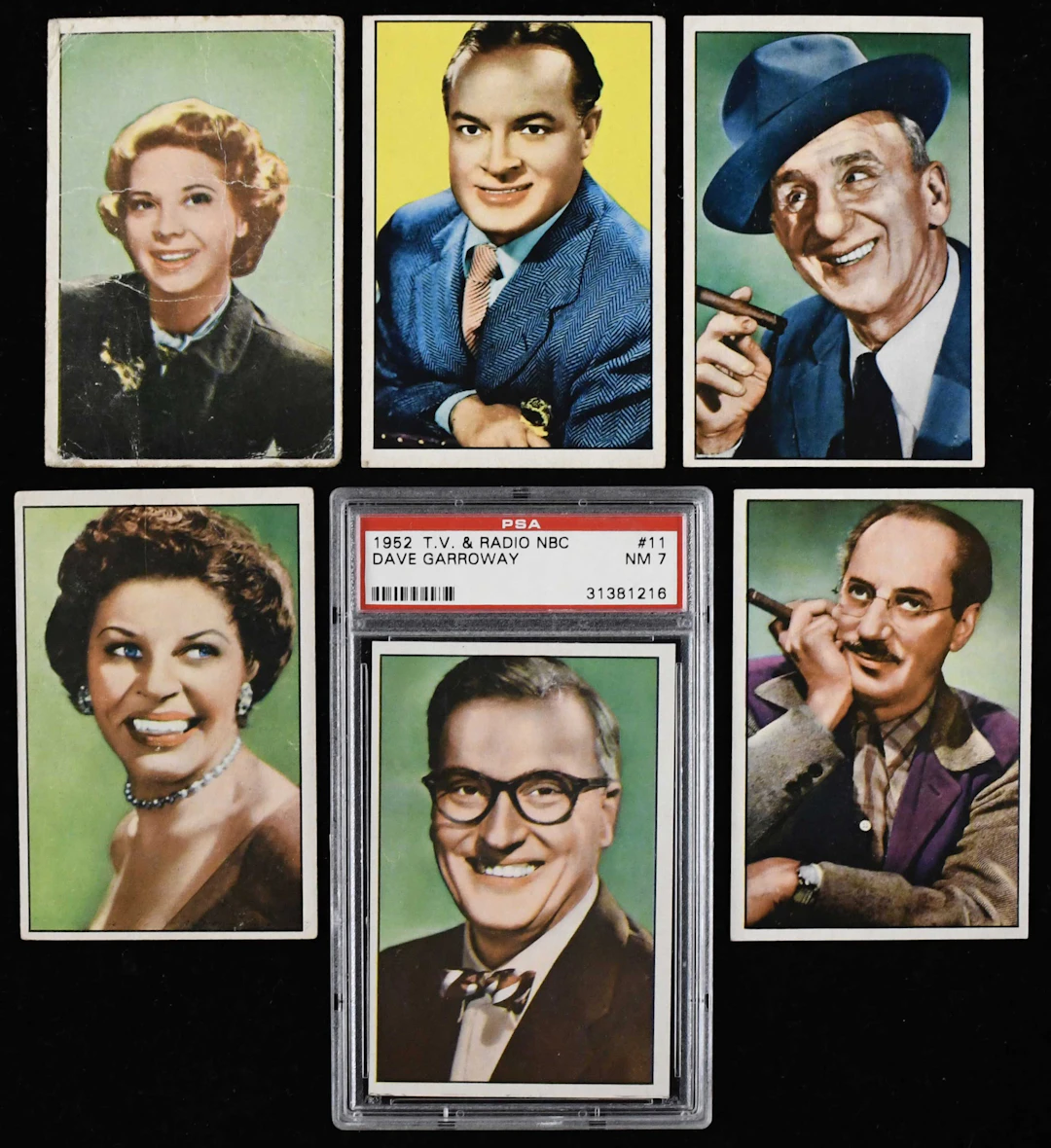 "1952 Bowman TV & Radio Stars of NBC complete set (36) with Bob Hope
