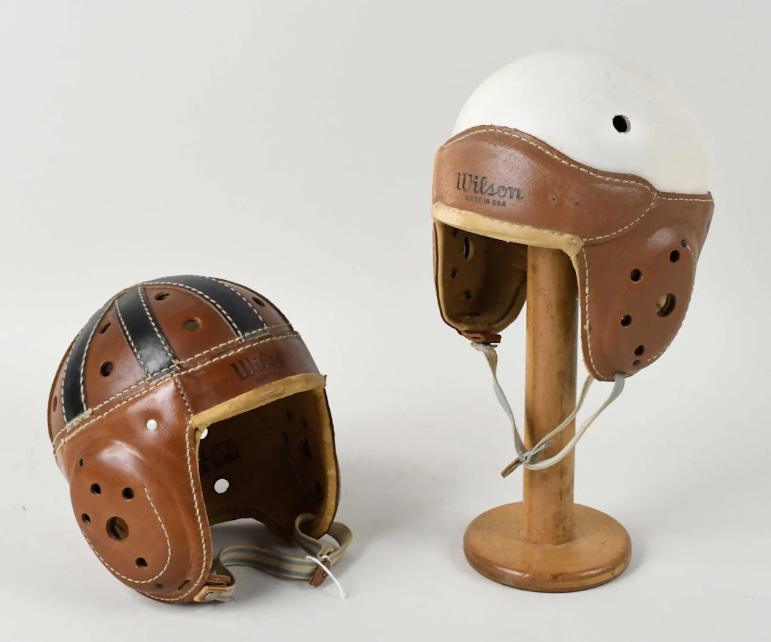 "Lot of (2) vintage Wilson football helmets