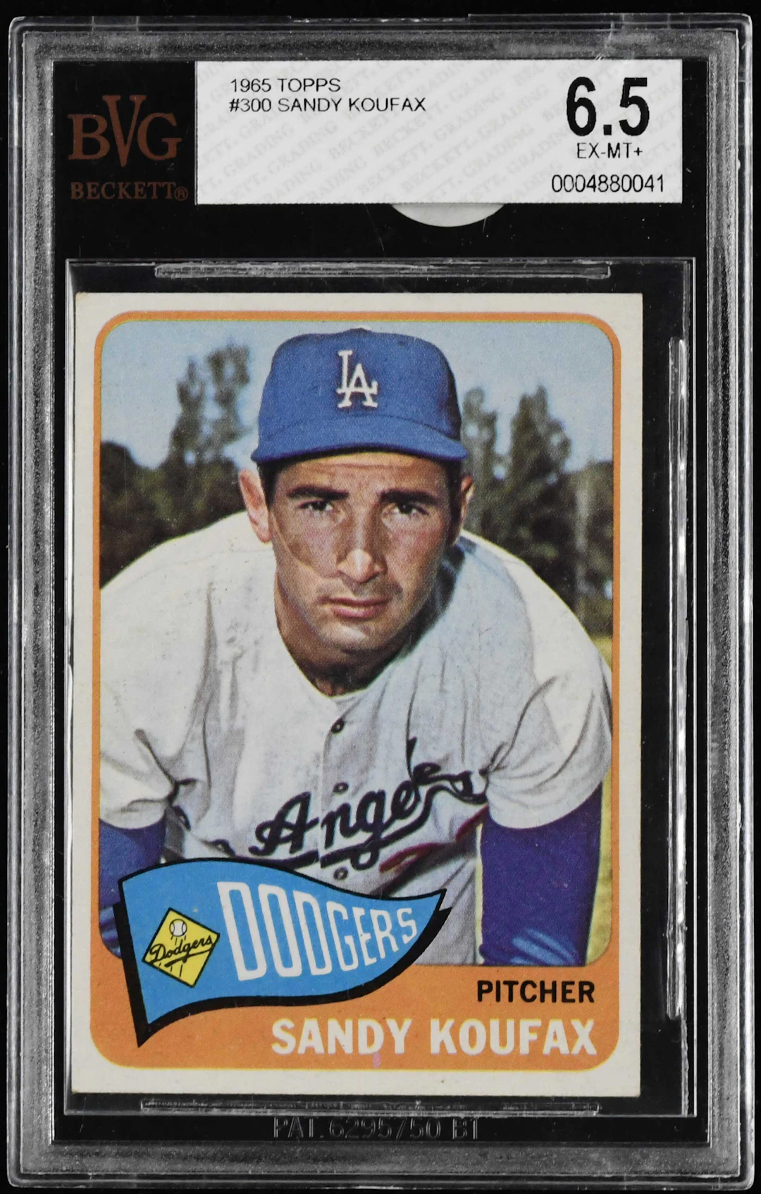 1965 Topps #300 Sandy Koufax (BVG 6.5 EX/MT+)