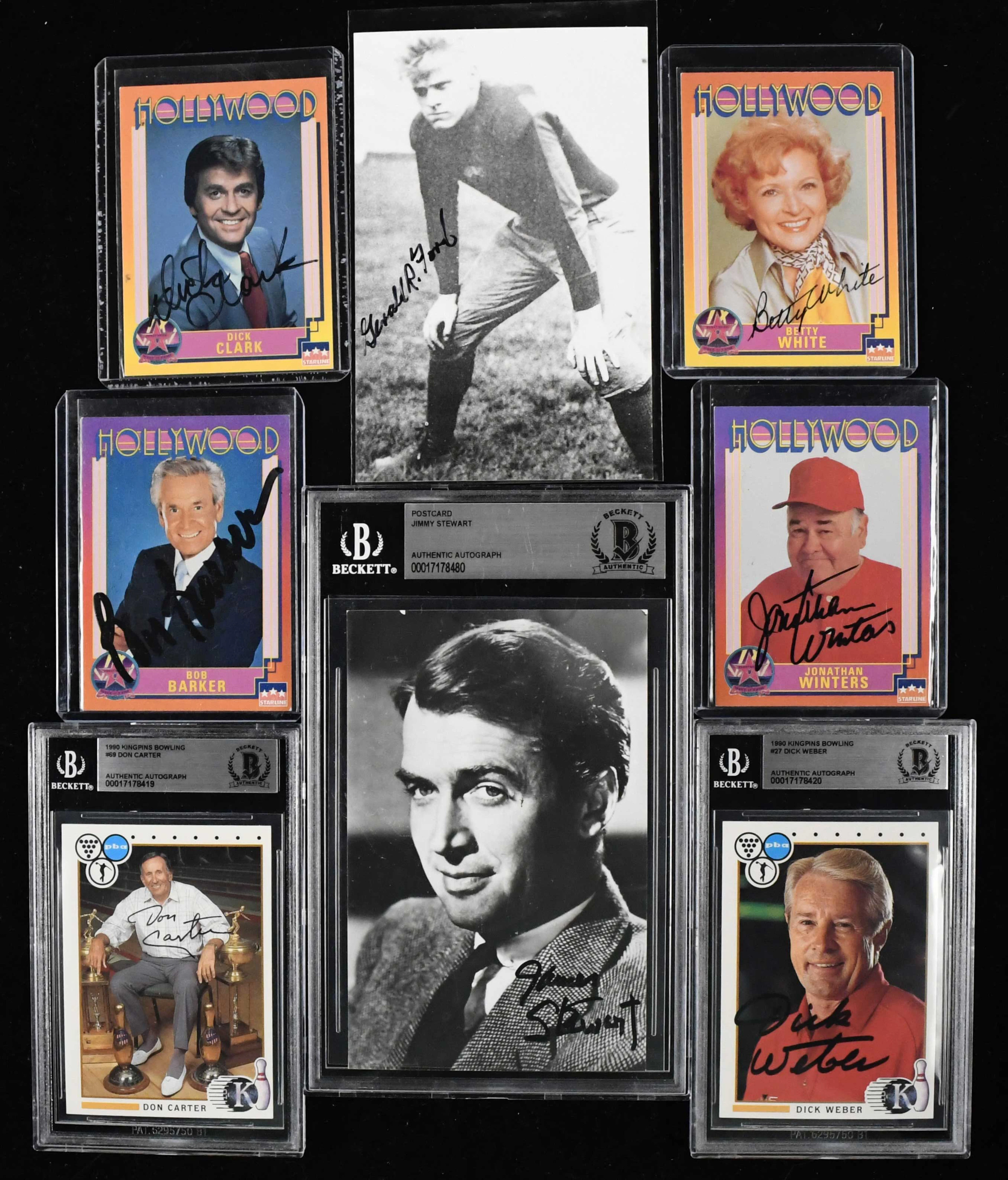 "Mixed sports and non-sports autograph lot - JSA & Beckett (NM-NM/MT overall)