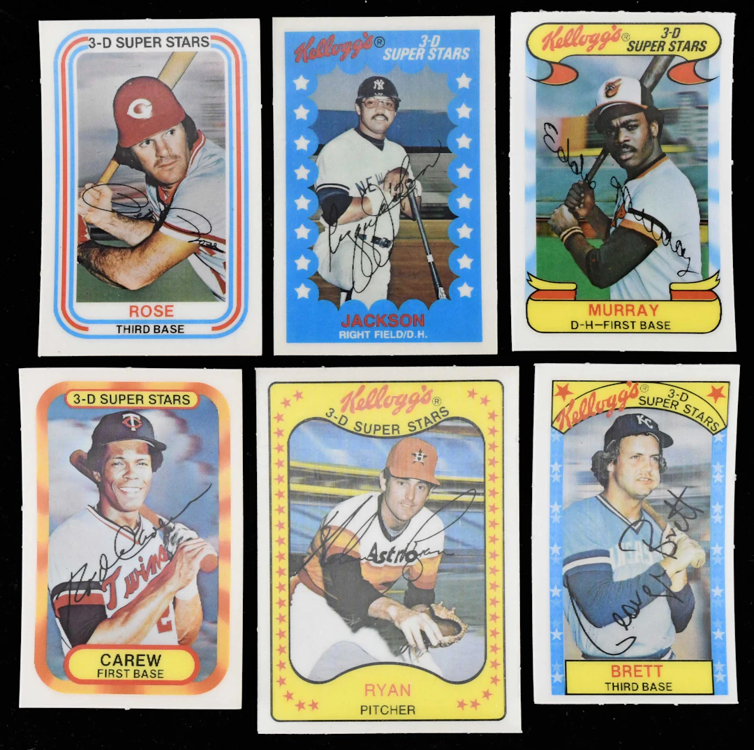 "Binder of (9) 1976-1983 Kellogg's complete sets