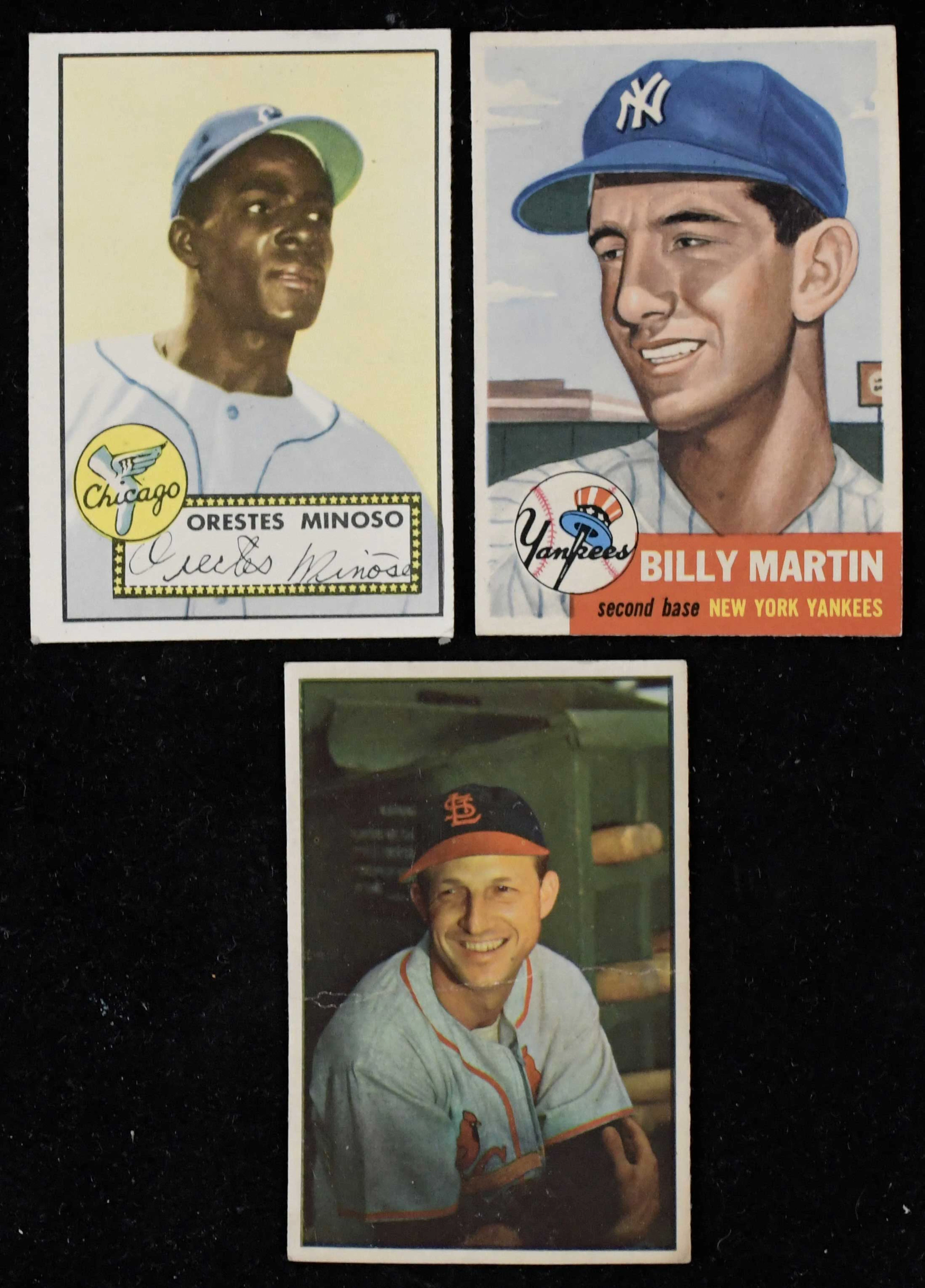 "Lot of (3) 1952-1953 Topps and Bowman stars