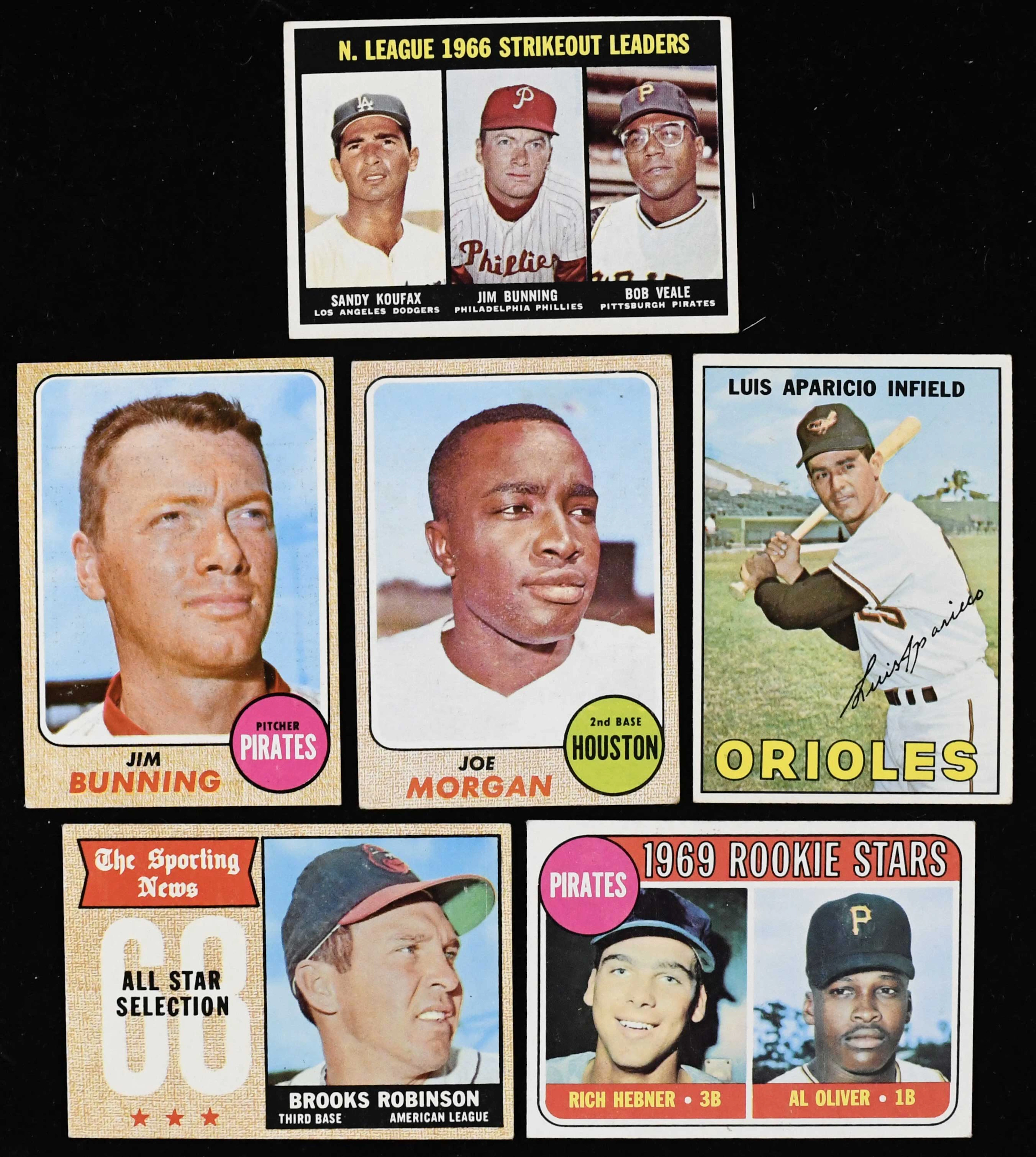 "Lot of (452) Topps Baseball cards from 1967-1969 (FR/GD-EX/MT)