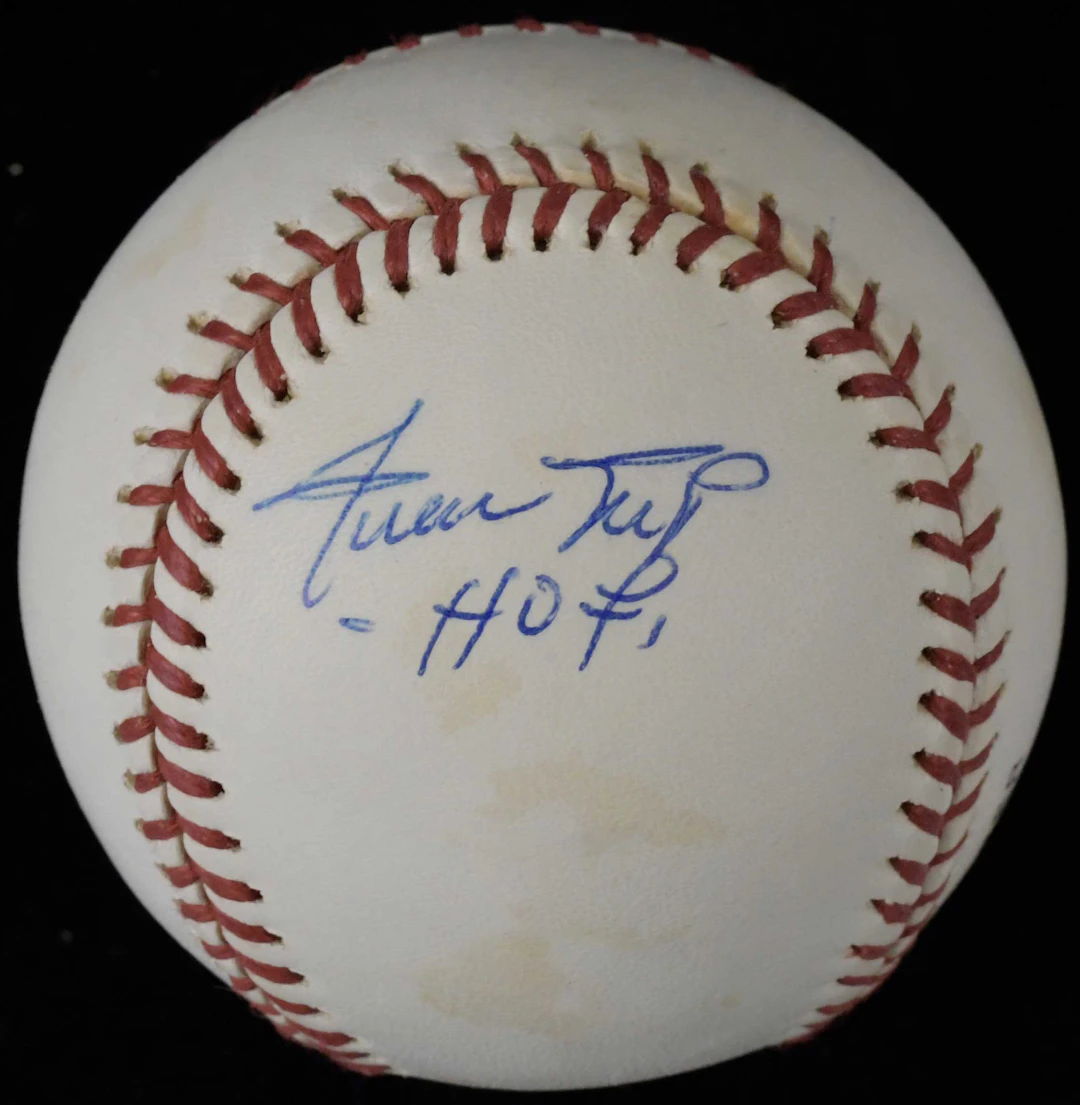 "Willie Mays ""HOF"" inscribed single signed baseball...