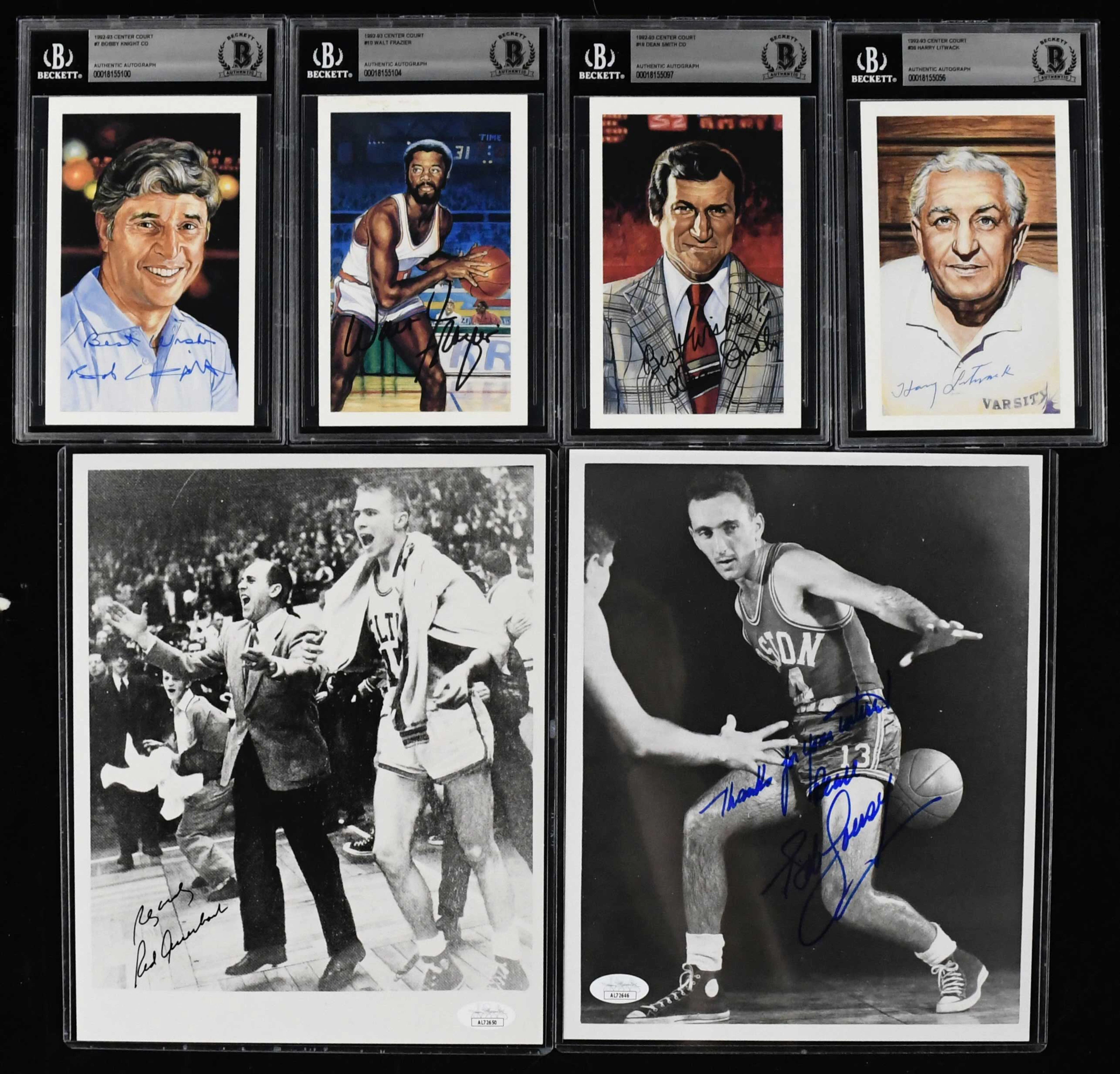 "Basketball HOFers autograph lot -JSA & Beckett (EX-NM/MT)