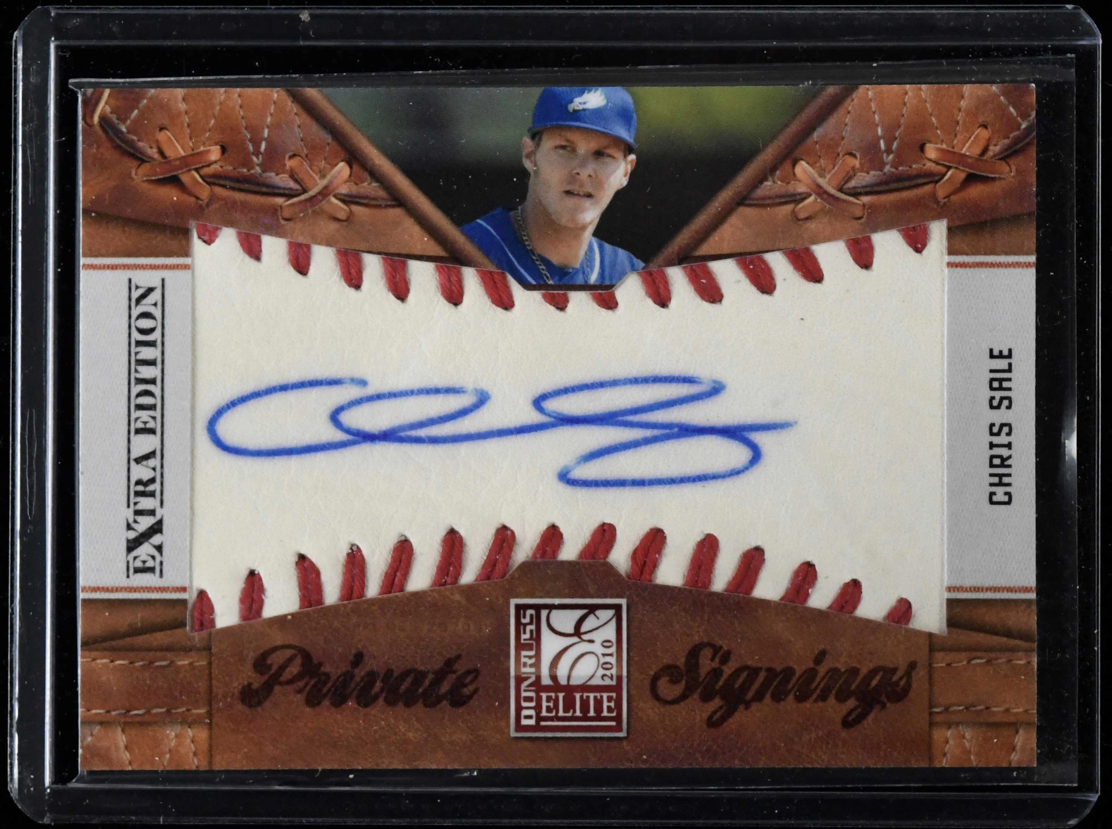 "Chris Sale signed 2010 Donruss Elite Extra Edition...