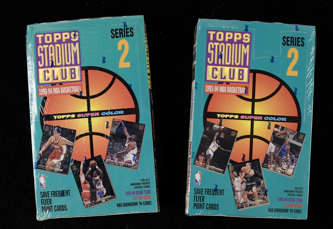 "Lot of (2) 1993-94 Topps Stadium Club NBA Series 2...