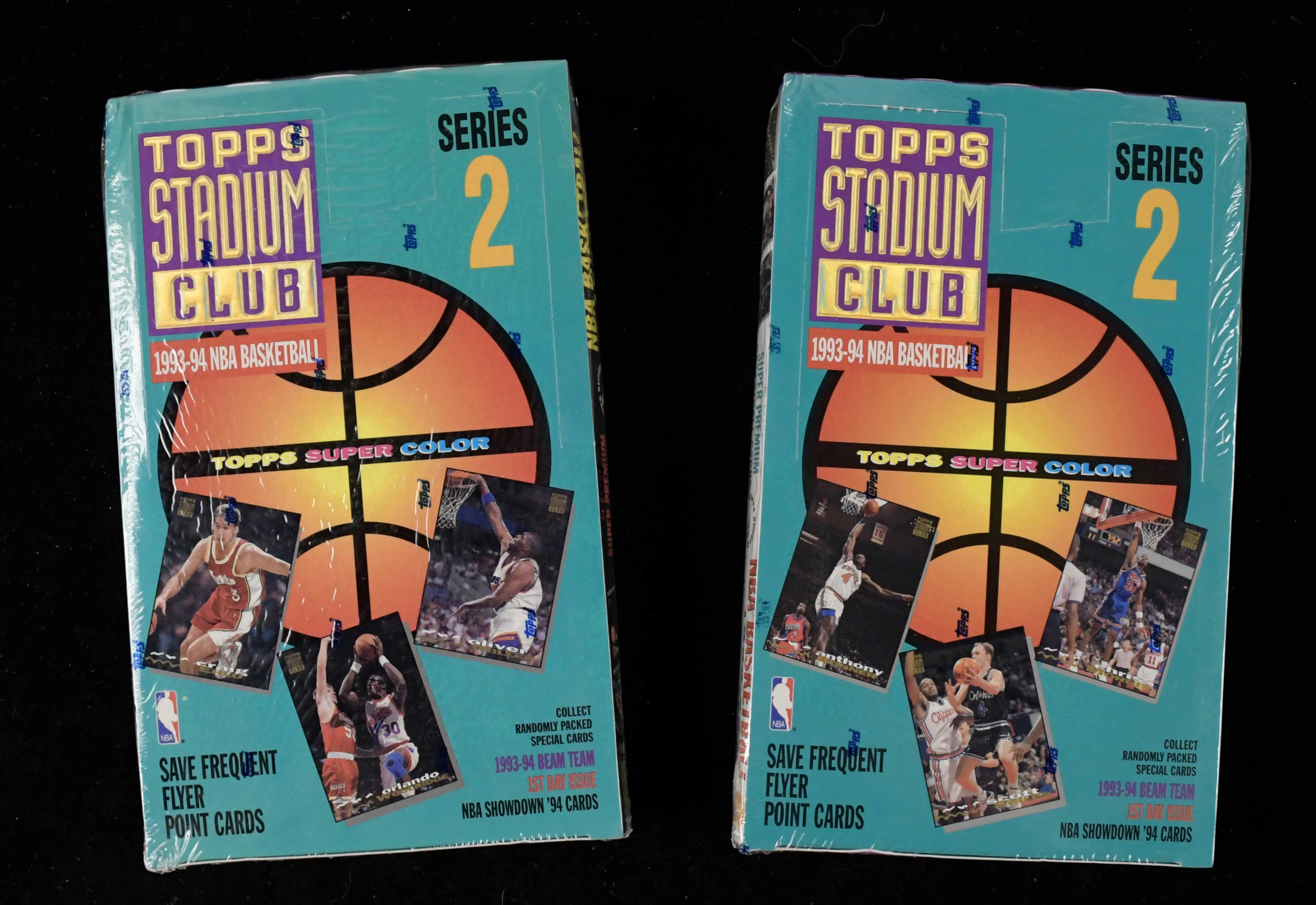 "Lot of (2) 1993-94 Topps Stadium Club NBA Series 2...