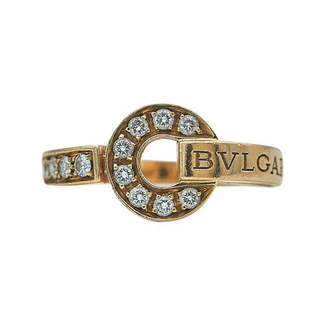 Bulgari-Bulgari 18K Rose Gold and Diamond Ring