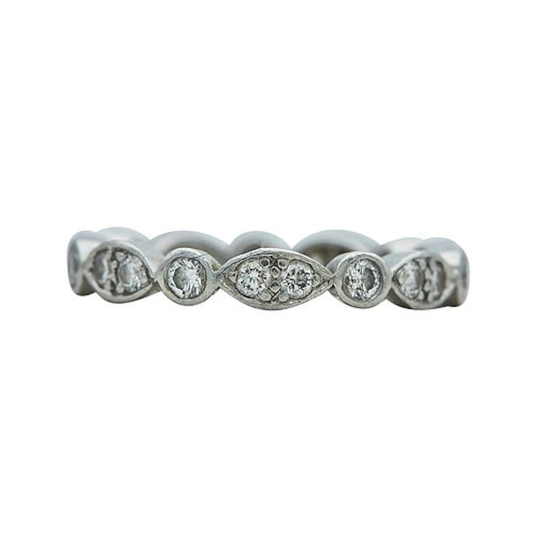 Tiffany & Co. Tiffany Jazz Platinum and Diamond Eternity Band Ring