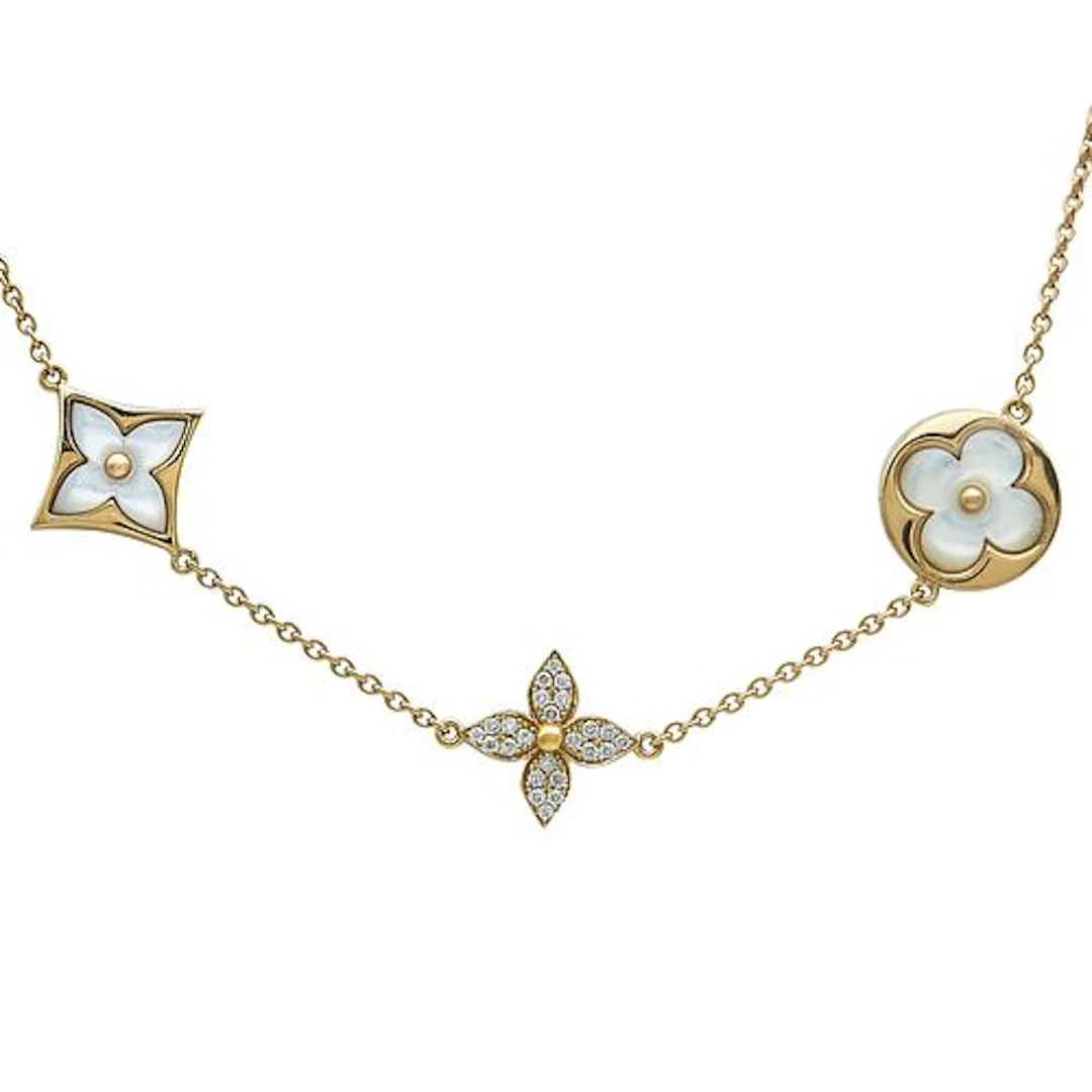 Louis Vuitton Color Blossom Monogram Star and Sun 18K Yellow Gold