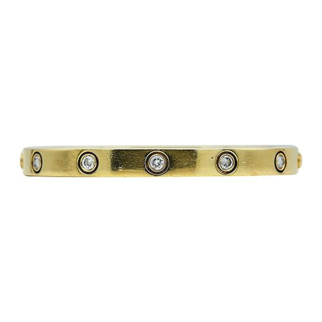 18K Yellow Gold and Diamond Bracelet