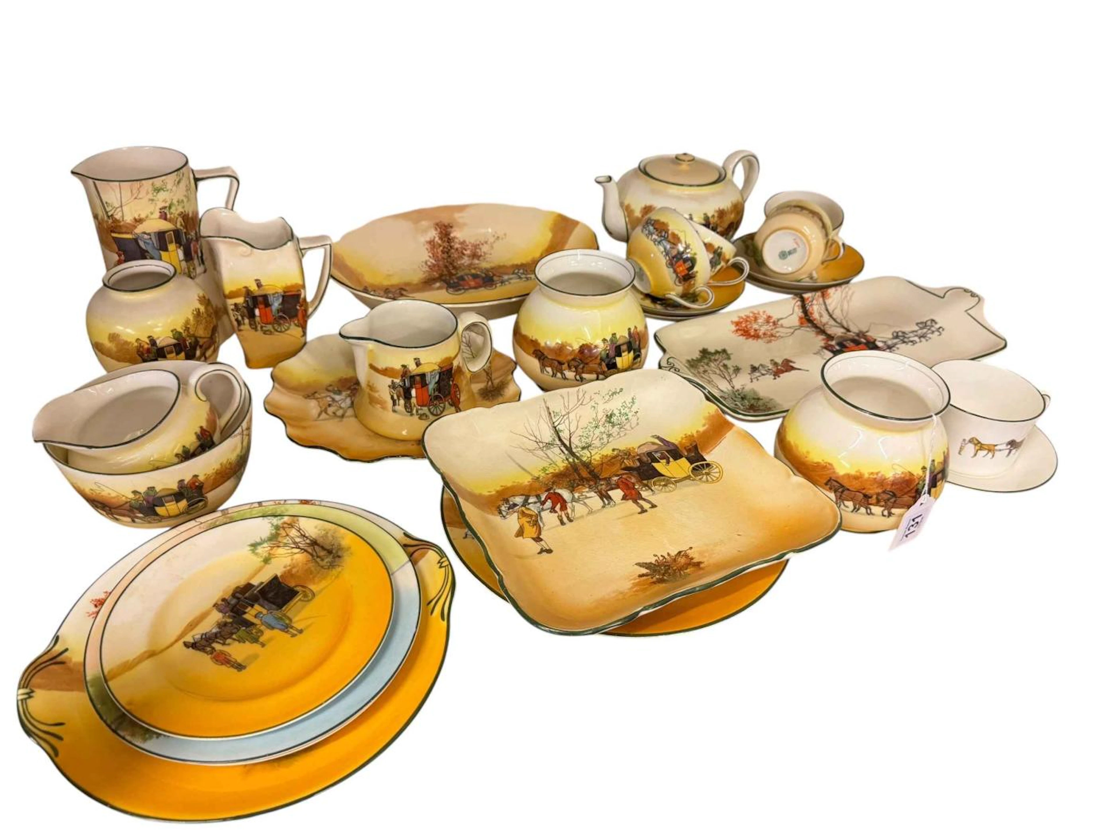 Collection of Royal Doulton Series Ware from the Coaching Day Series.